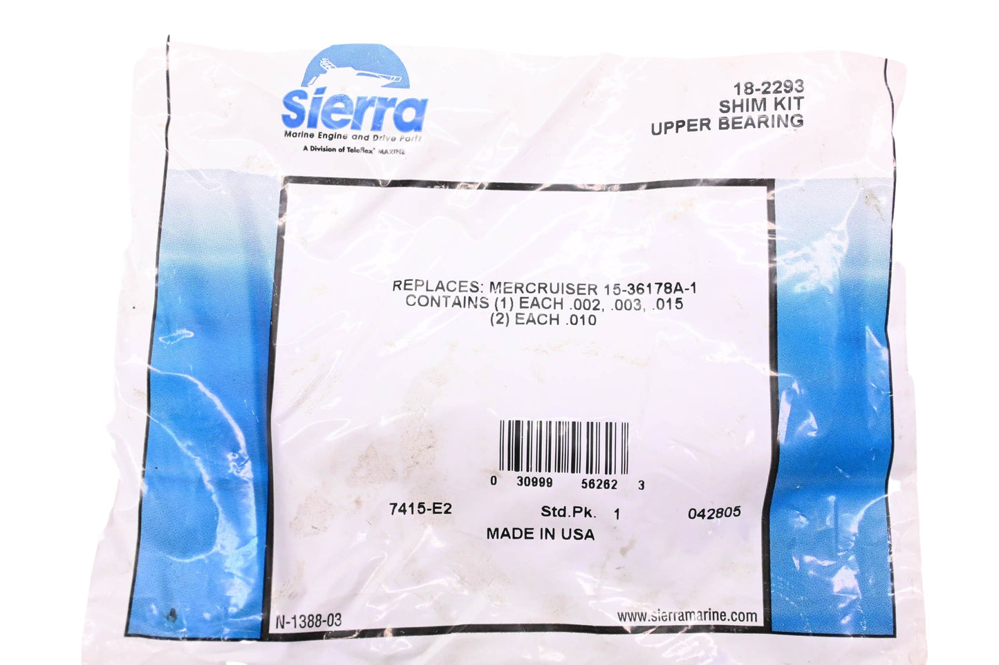 Sierra 18-2293 Shim Kit NOS