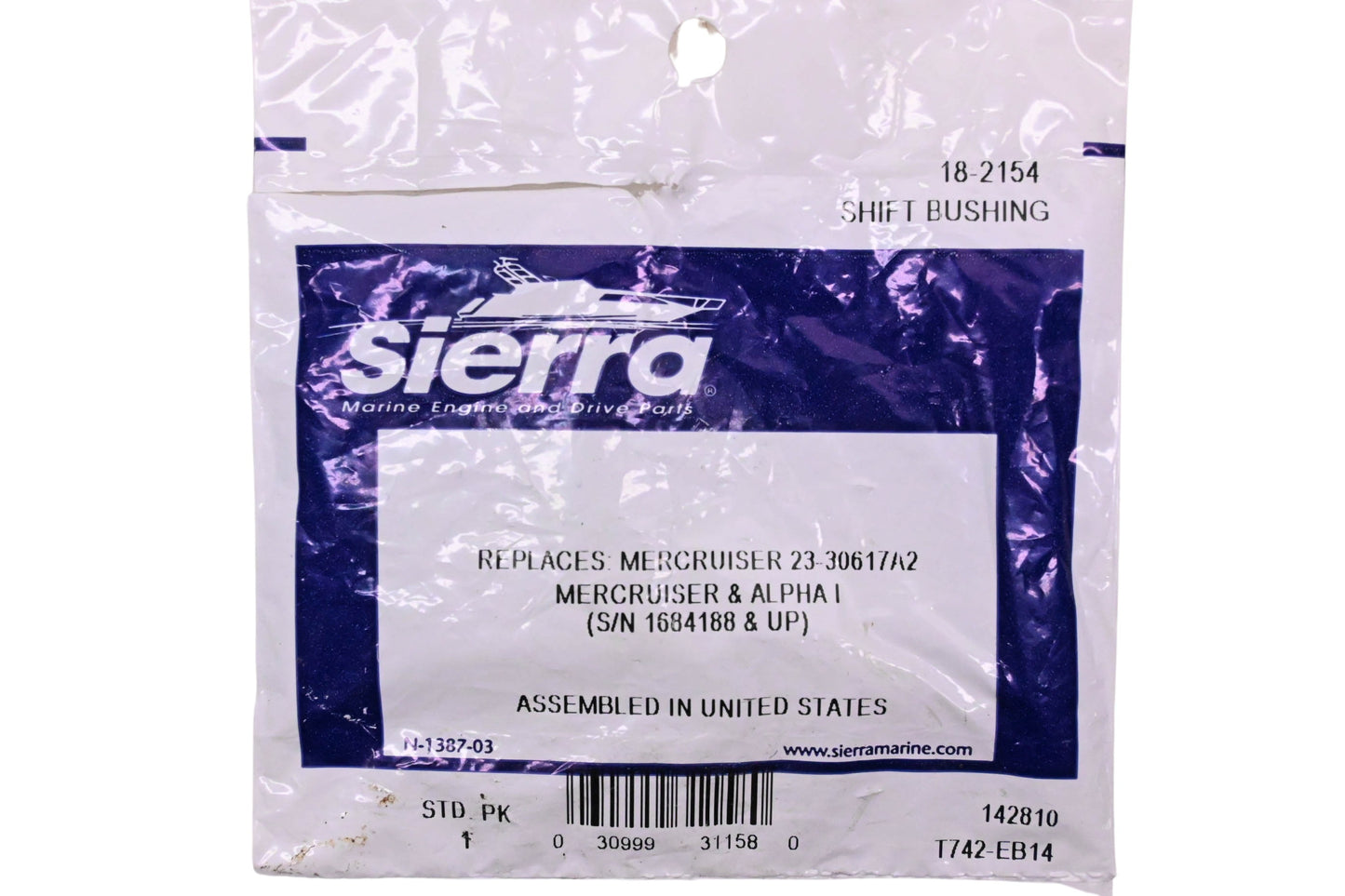 Sierra 18-2154, 23-30617A2 Shift Shaft Bushing NOS