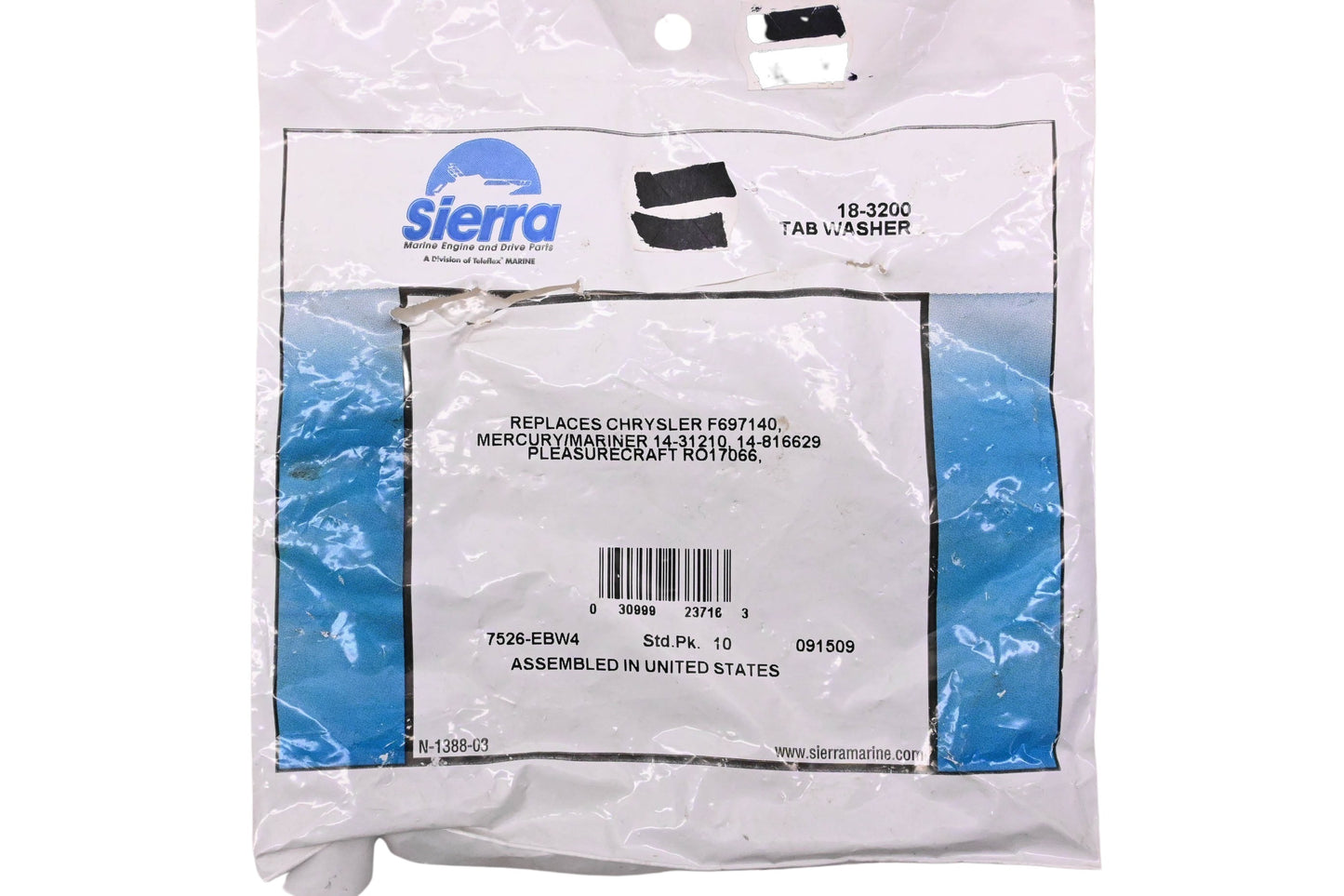 Sierra 18-3200, 14-31210 Tab Washer Qty 2 NOS