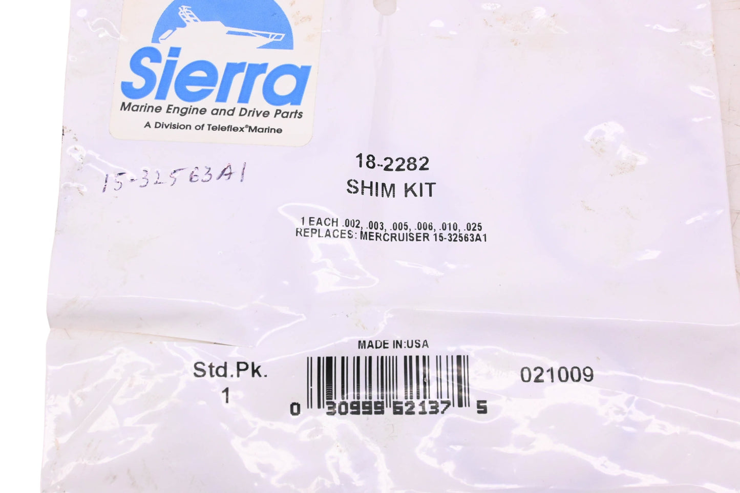 Aftermarket 18-2282, 15-32563A1 Gear Shim Kit NOS