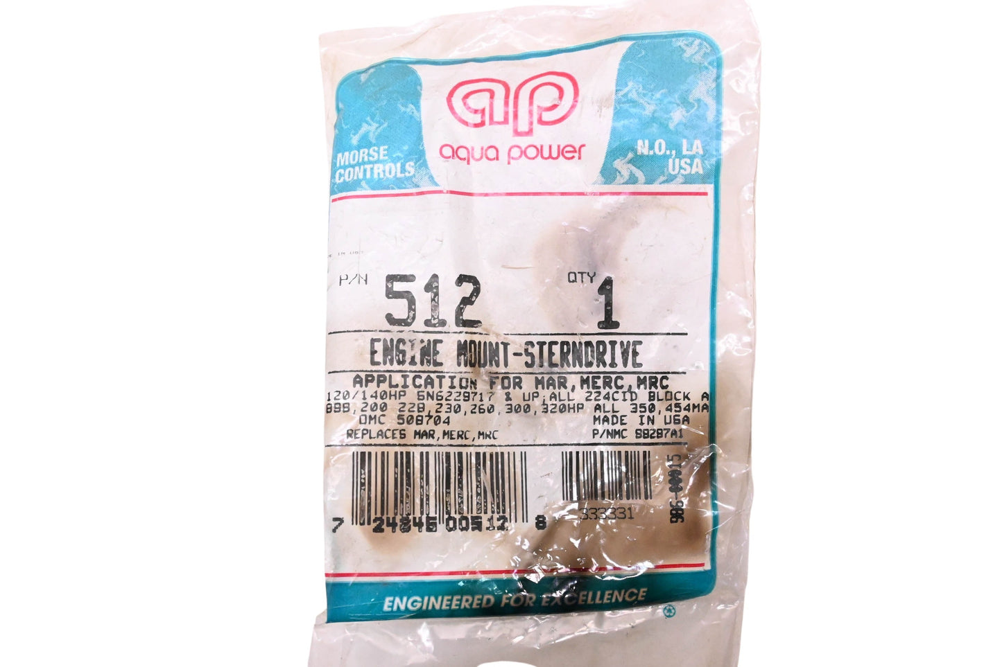 Aqua Power 512, 508704 Sterndrive Engine Mount NOS