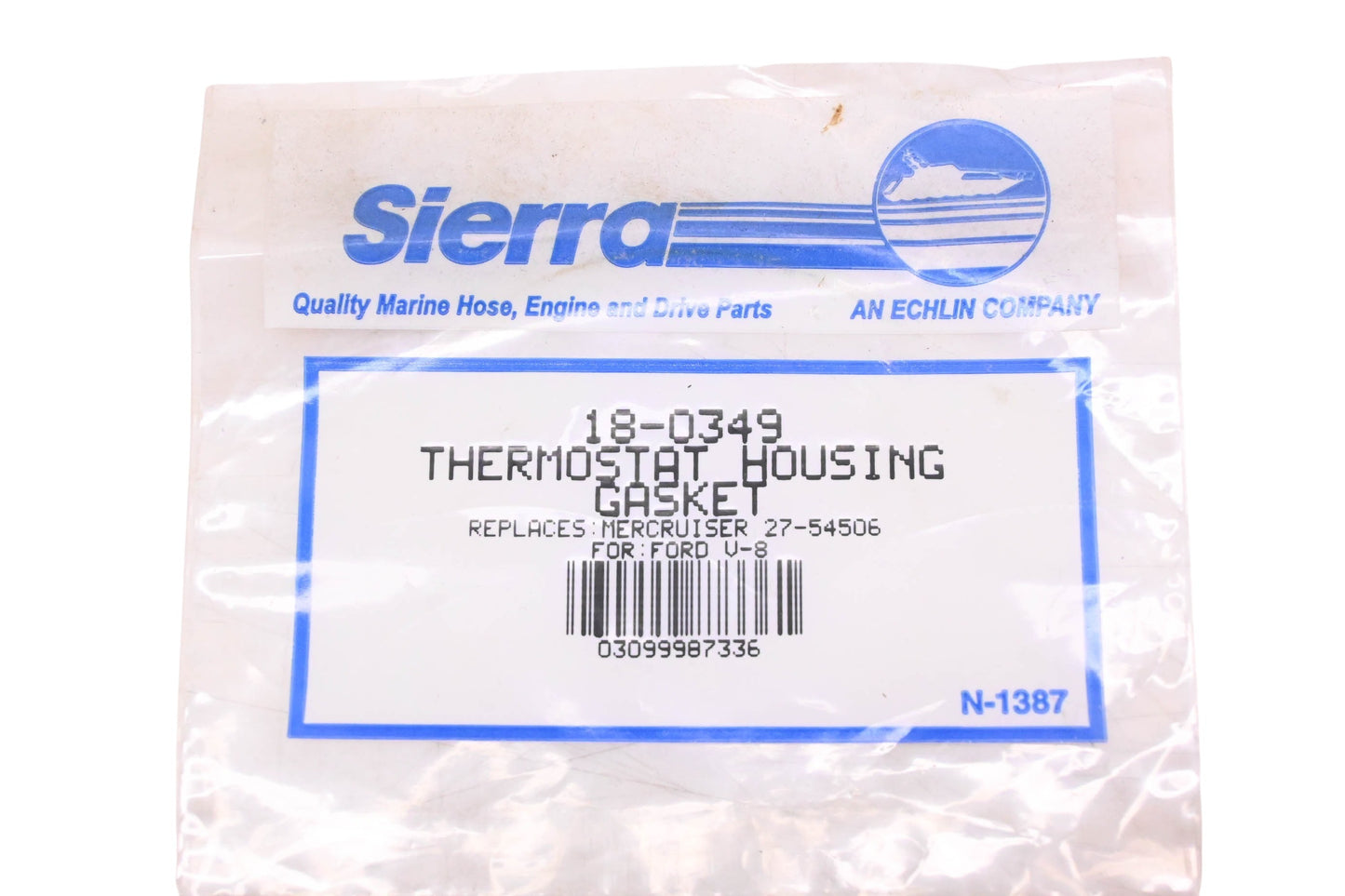 Sierra 18-0349 Thermostat Housing Gasket NOS