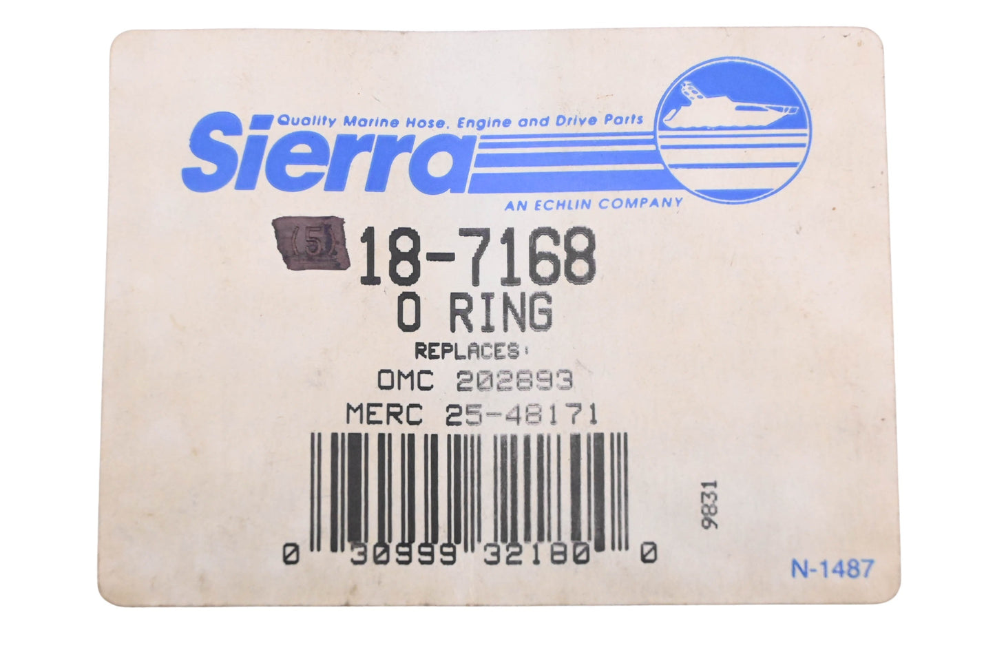Sierra 18-7168 O-Rings Qty 2 NOS