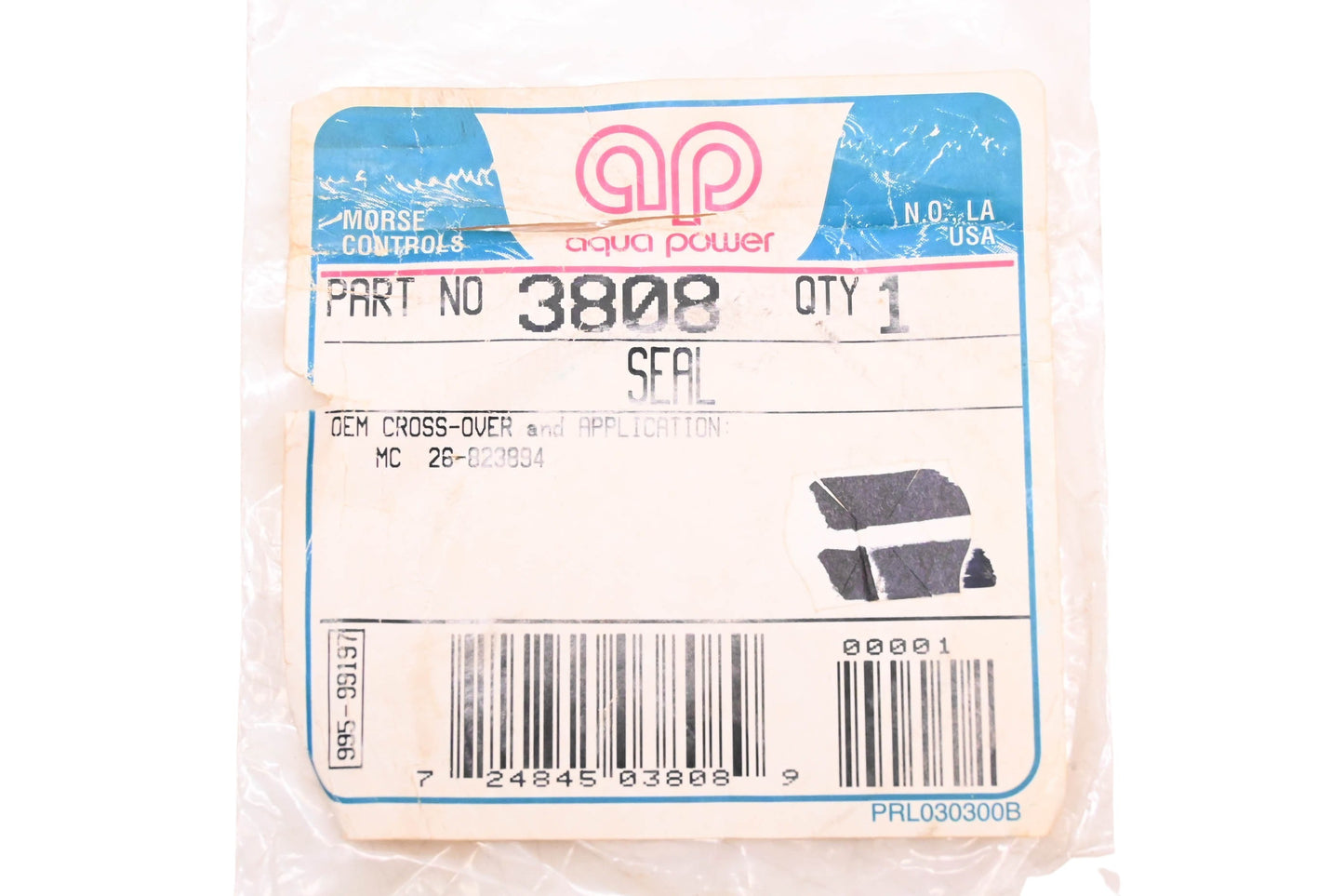 Aqua Power 3808, 26-823894 Seal NOS