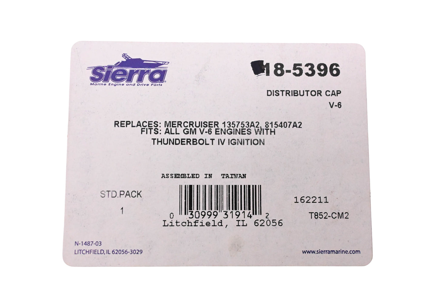 Sierra 18-5396 Distributor Cap Kit NOS