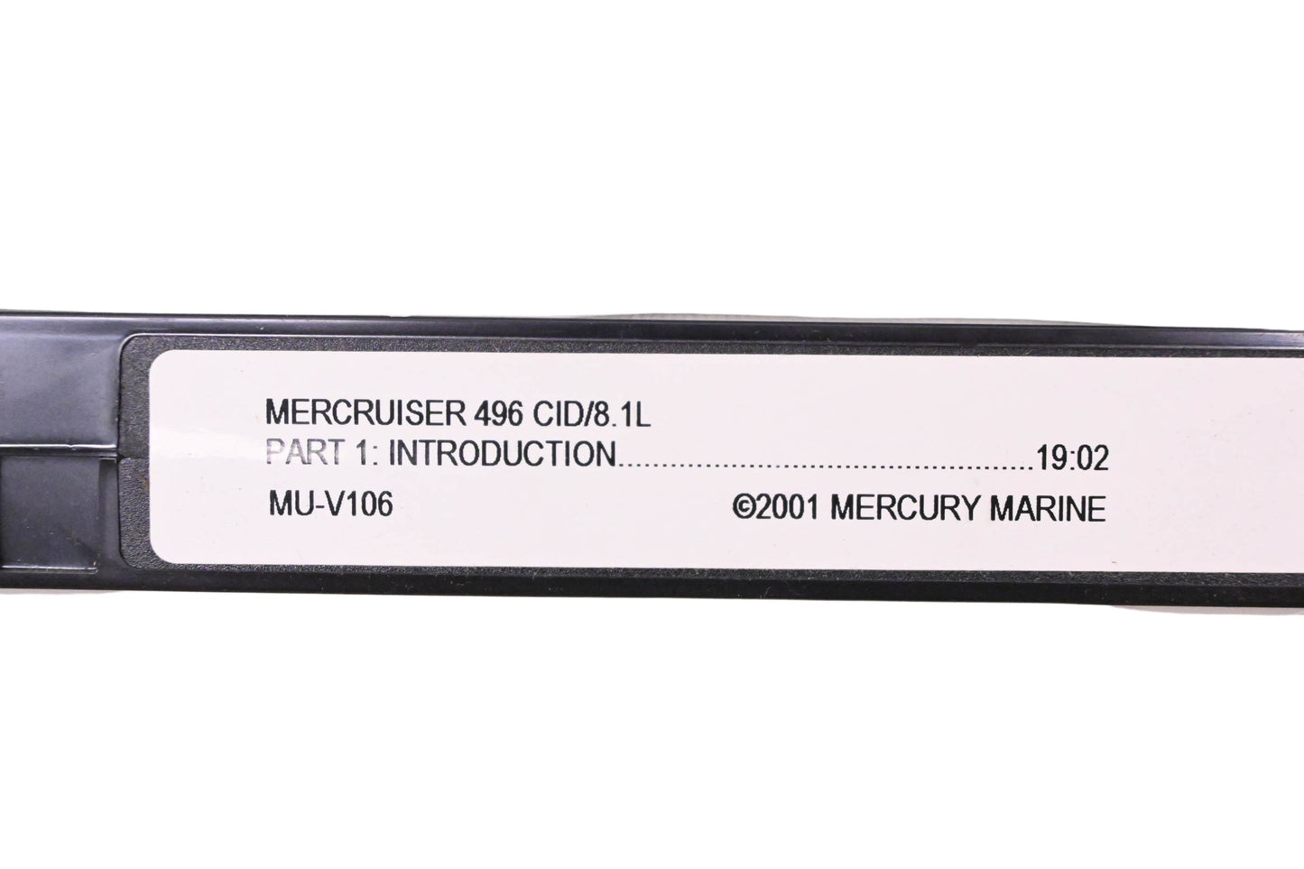 OEM Mercury MU-V106 496 CID/8.1L Part I: Introduction VHS