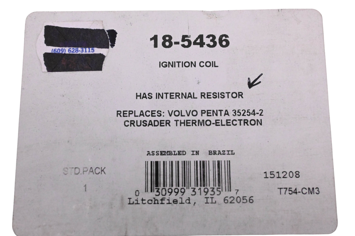 Sierra 18-5436 Ignition Coil NOS