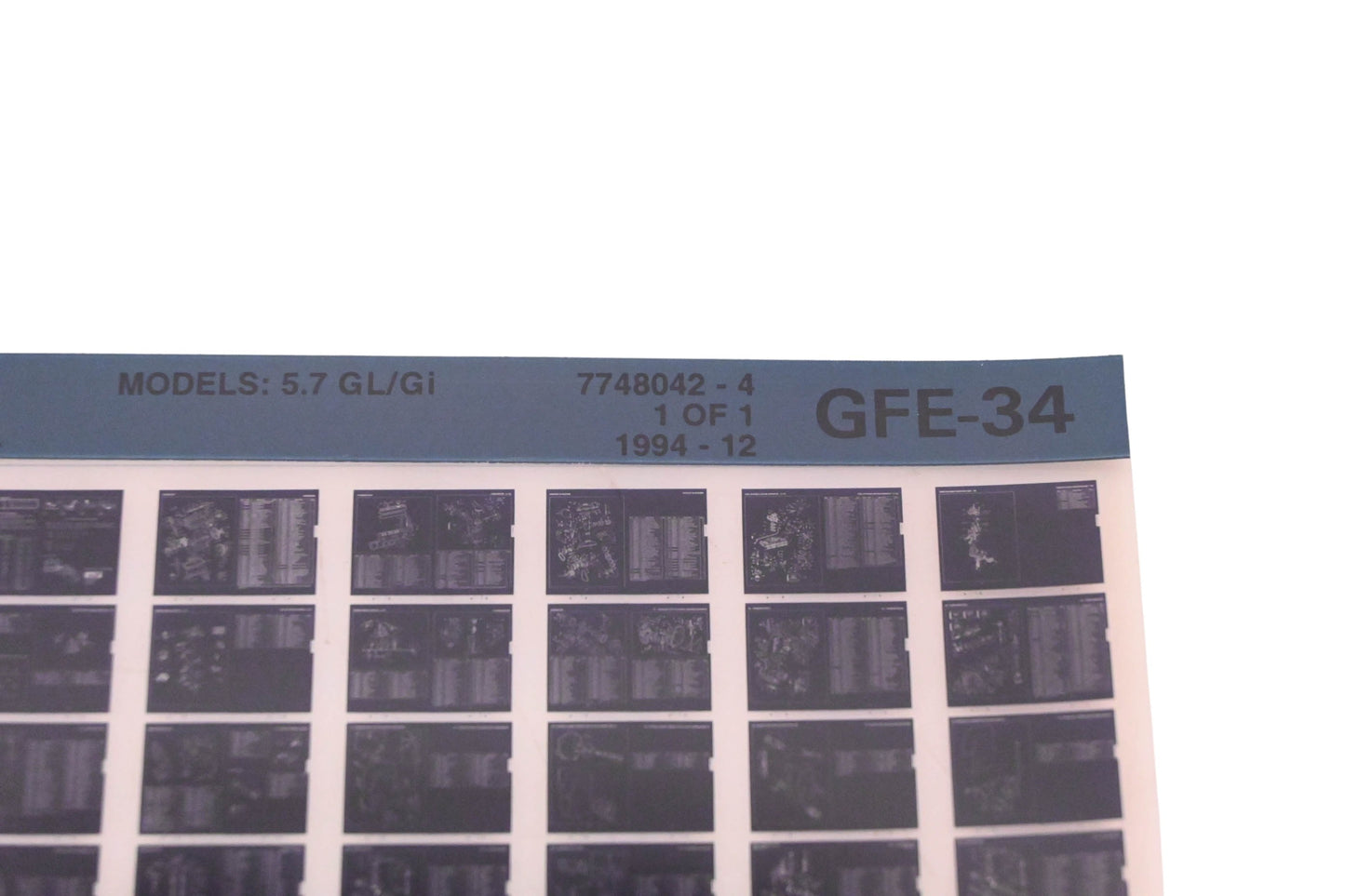 Volvo Penta 7748042-4 1994 Parts Catalog Microfiche NOS