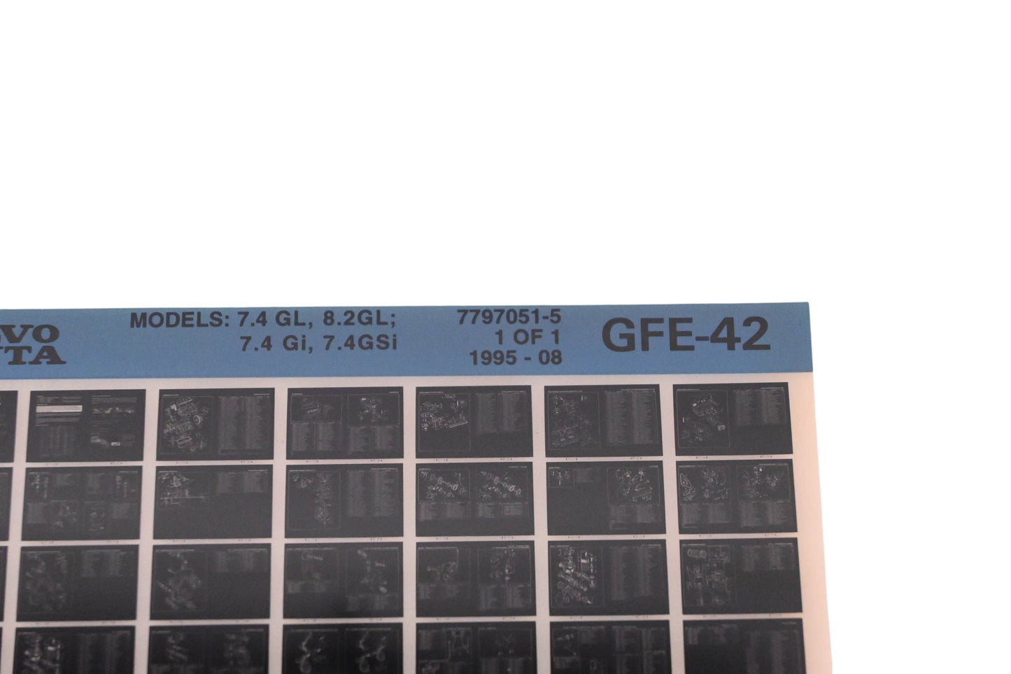 Volvo Penta 7797051-5 1995 Parts Catalog Microfiche NOS