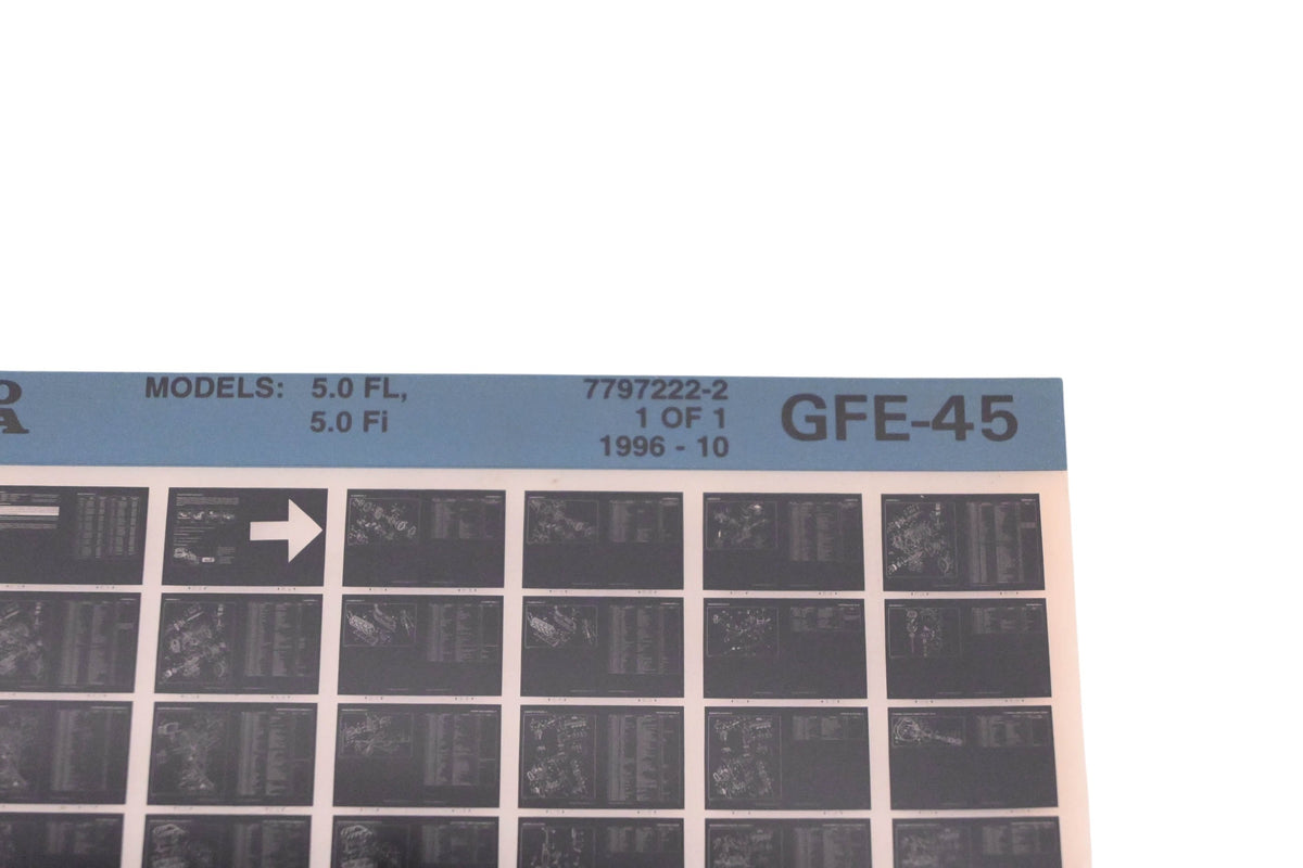 Volvo Penta 7797222-2 1996 Parts Catalog Microfiche NOS