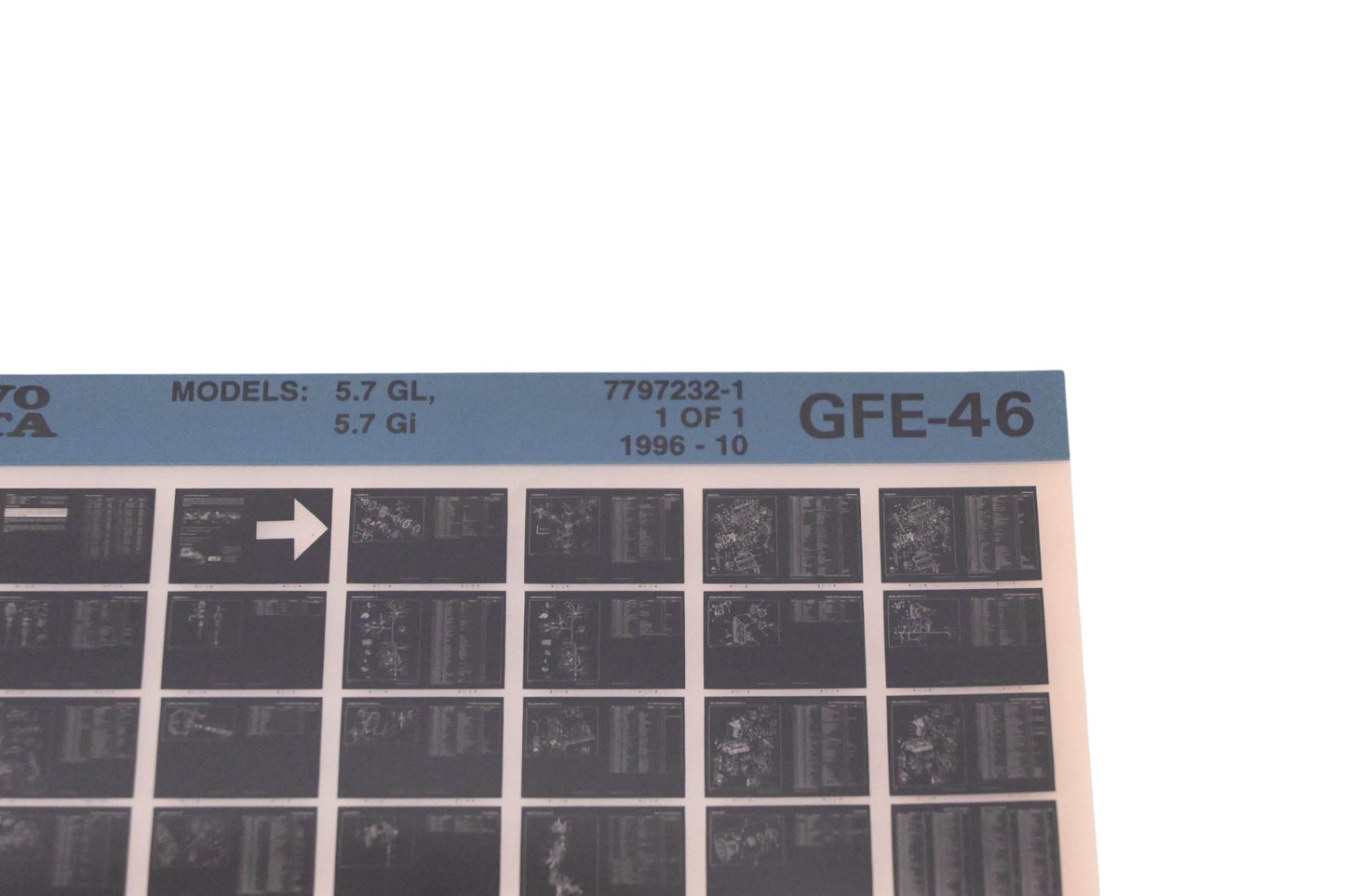 Volvo Penta 7797232-1 1996 Parts Catalog Microfiche NOS