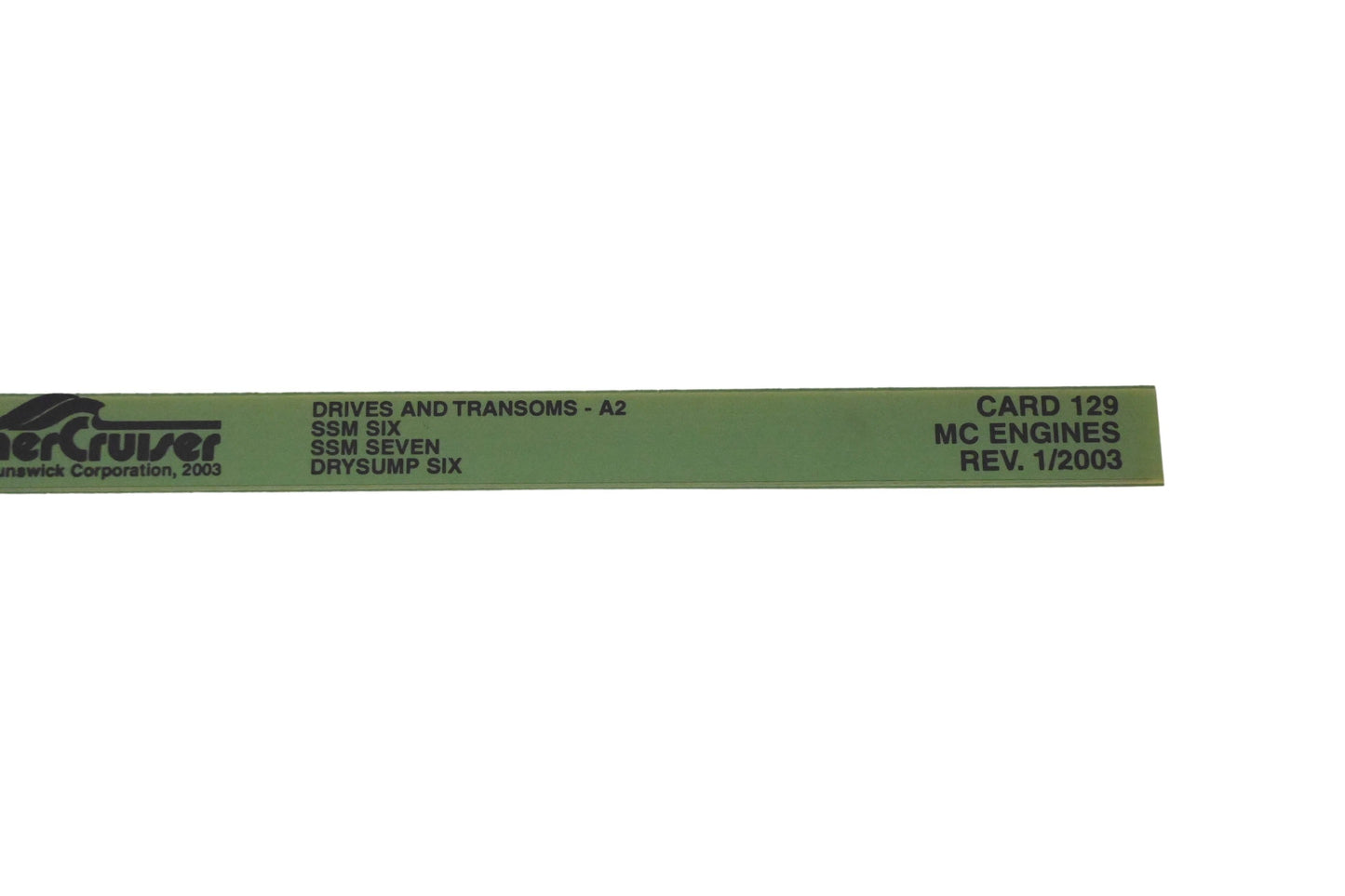 Mercruiser DP024-44 2003 Drives & Transoms Parts Catalog Microfiche
