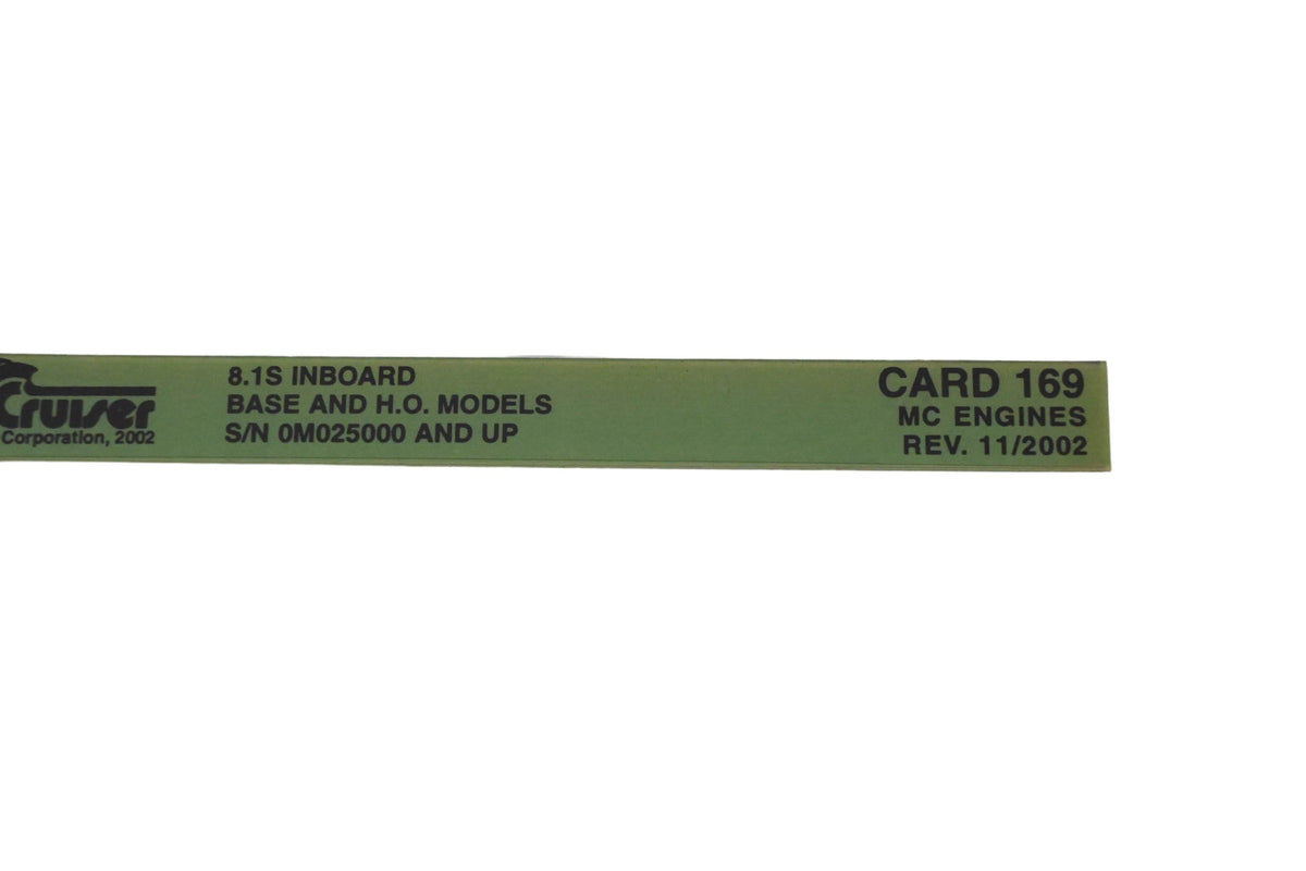 Mercruiser DP024-53 2002 8.1S Inboard Parts Catalog Microfiche