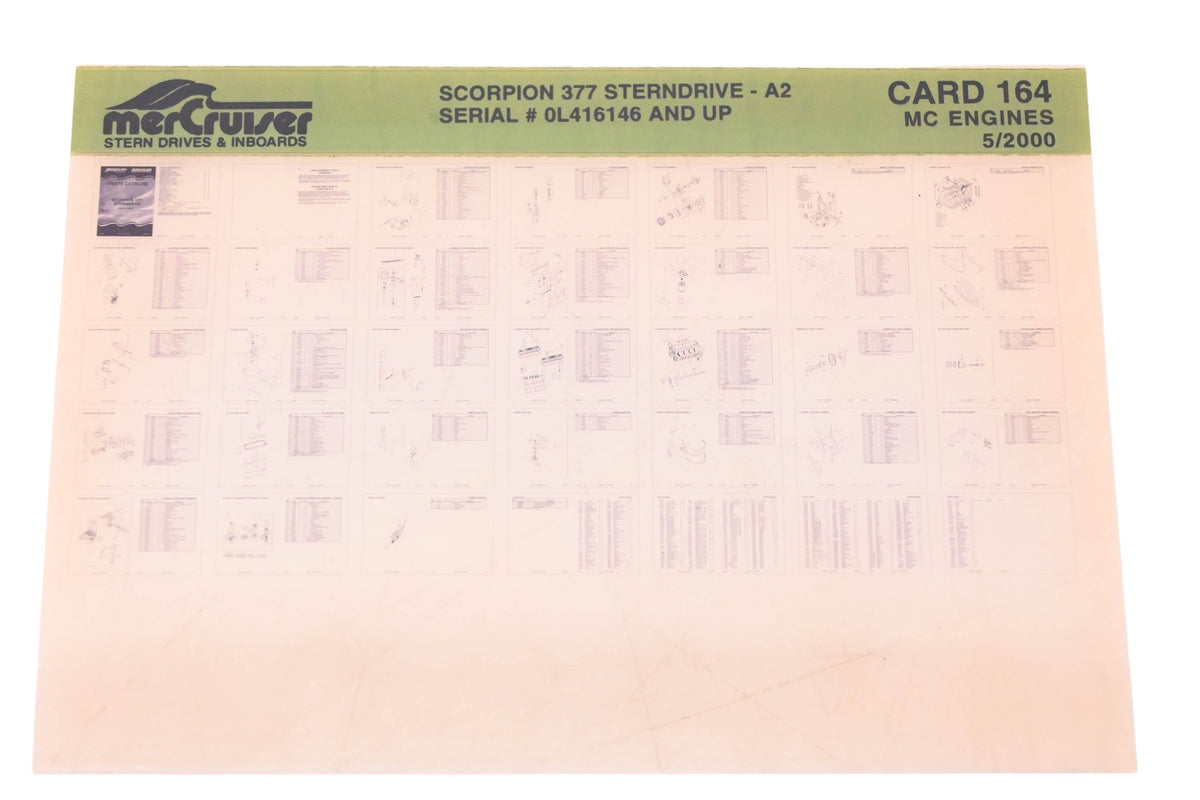 Mercruiser DP031-55 2000 Scorpion 377 Parts Catalog Microfiche
