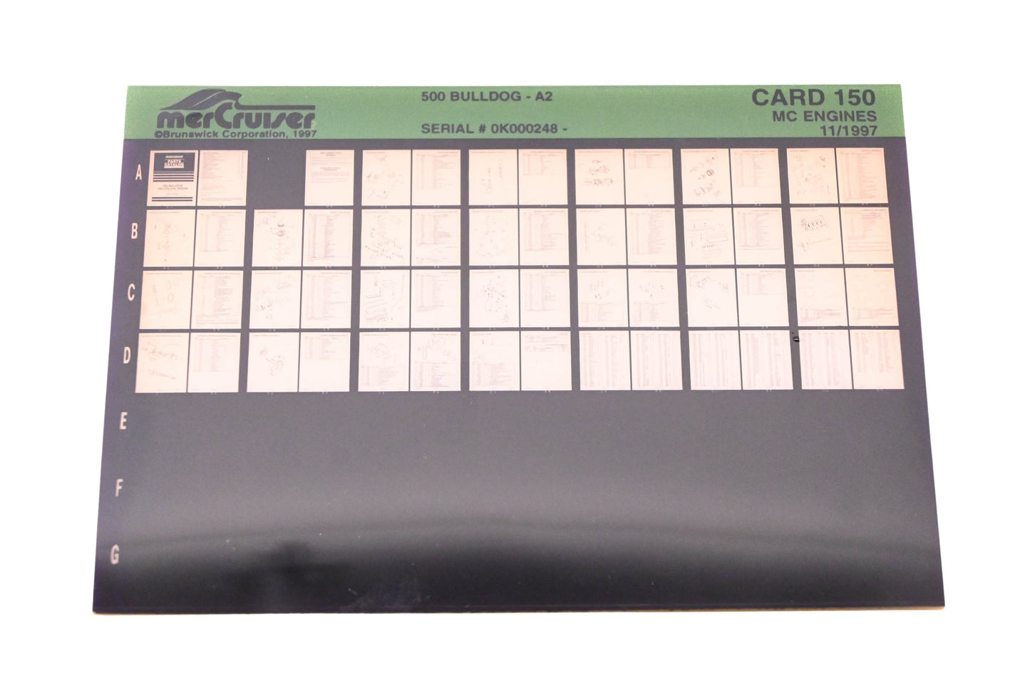 Mercruiser DP031-77 1997 500 Bulldog Parts Catalog Microfiche