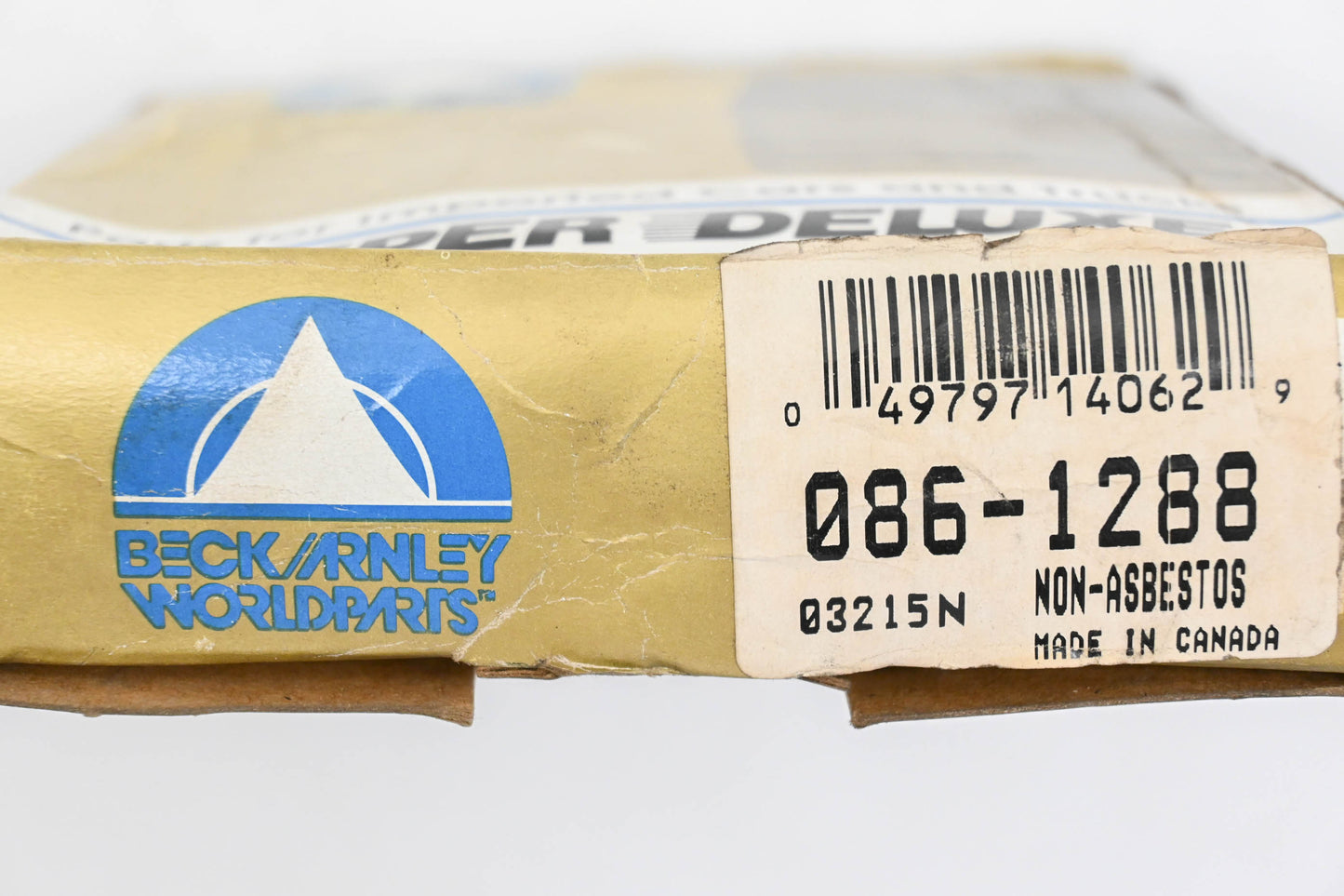 Beck/Arnley 086-1288, PD337 Super Deluxe Non-Asbestos Disc Brake Pad Kit NOS