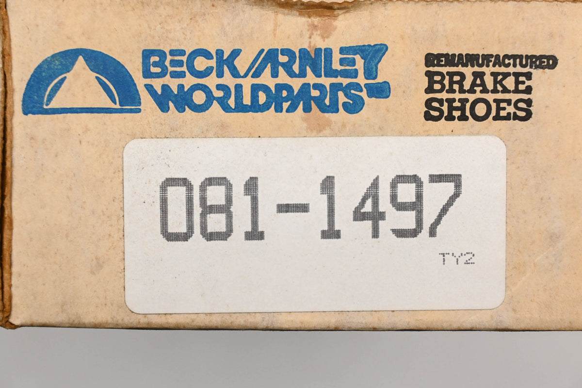 Beck/Arnley 081-1497 Remanufactured Drum Brake Shoe Kit NOS