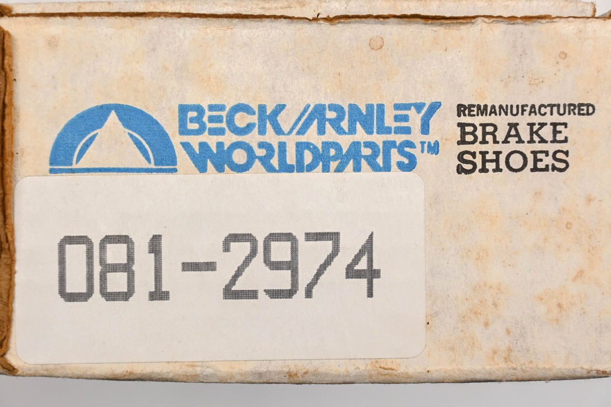 Beck/Arnley 081-2974 Remanufactured Drum Brake Shoe Kit NOS