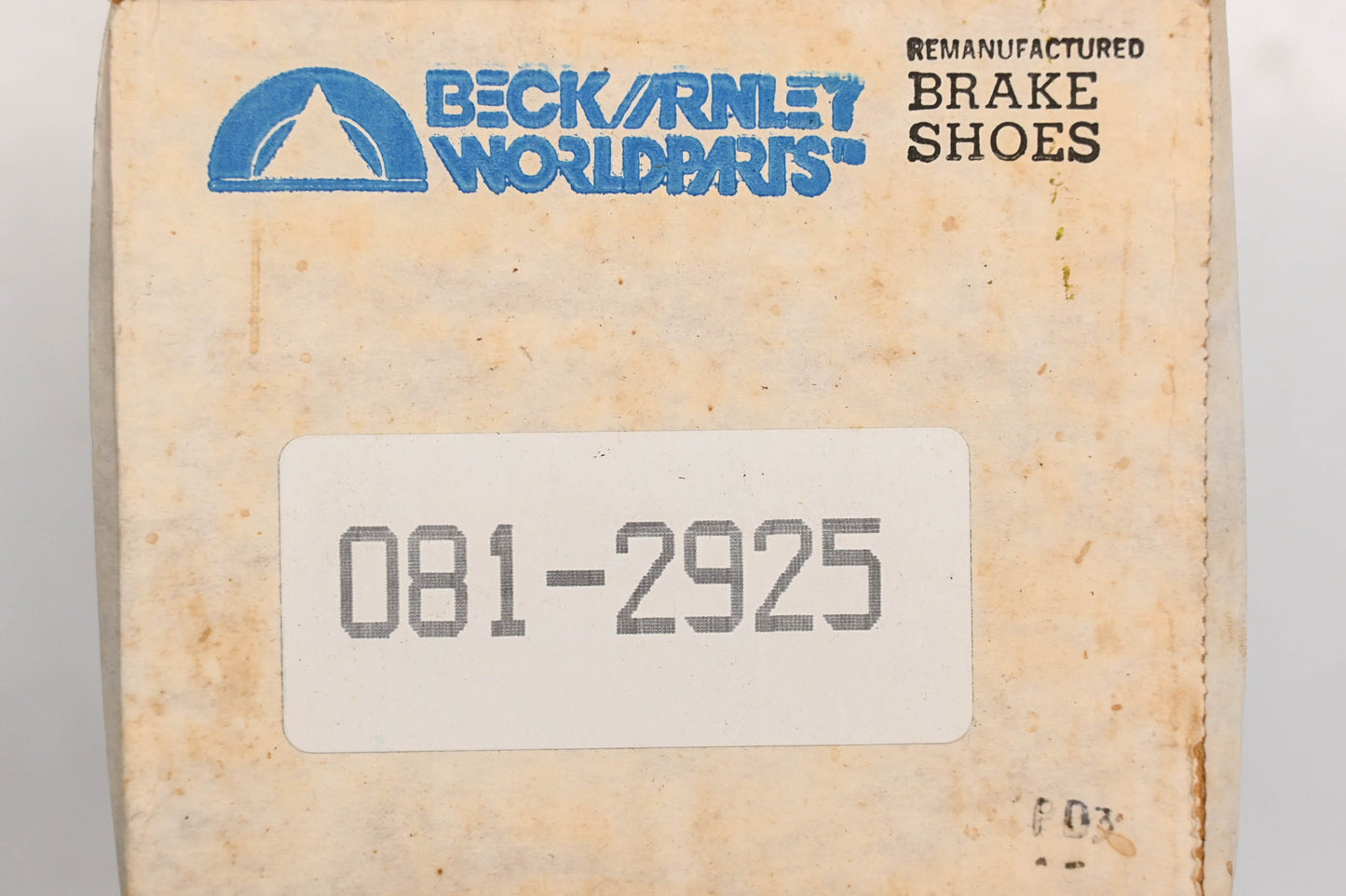 Beck/Arnley 081-2925 Remanufactured Girling Drum Brake Shoe Kit NOS