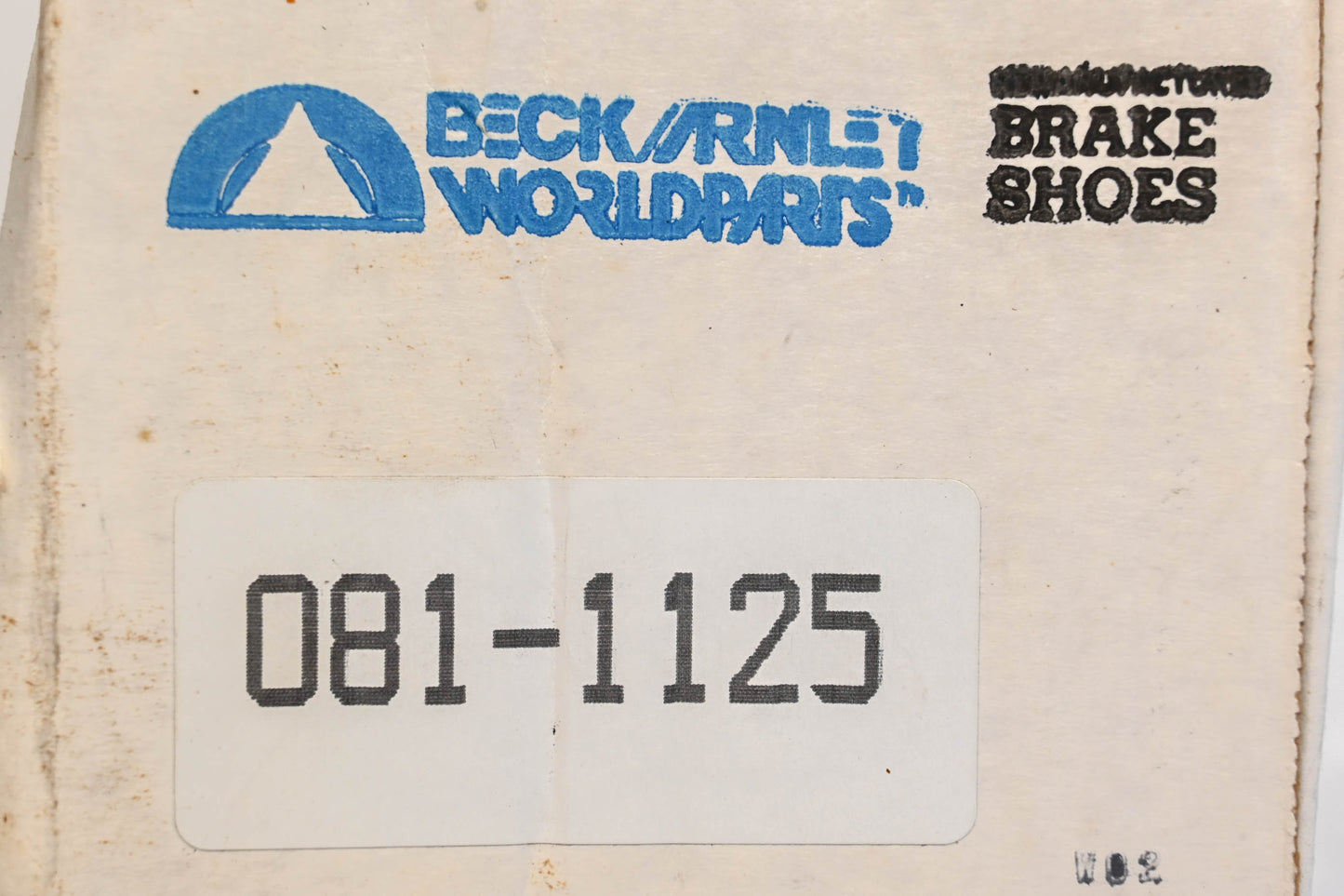 Beck/Arnley 081-1125 Remanufactured Drum Brake Shoe Kit NOS
