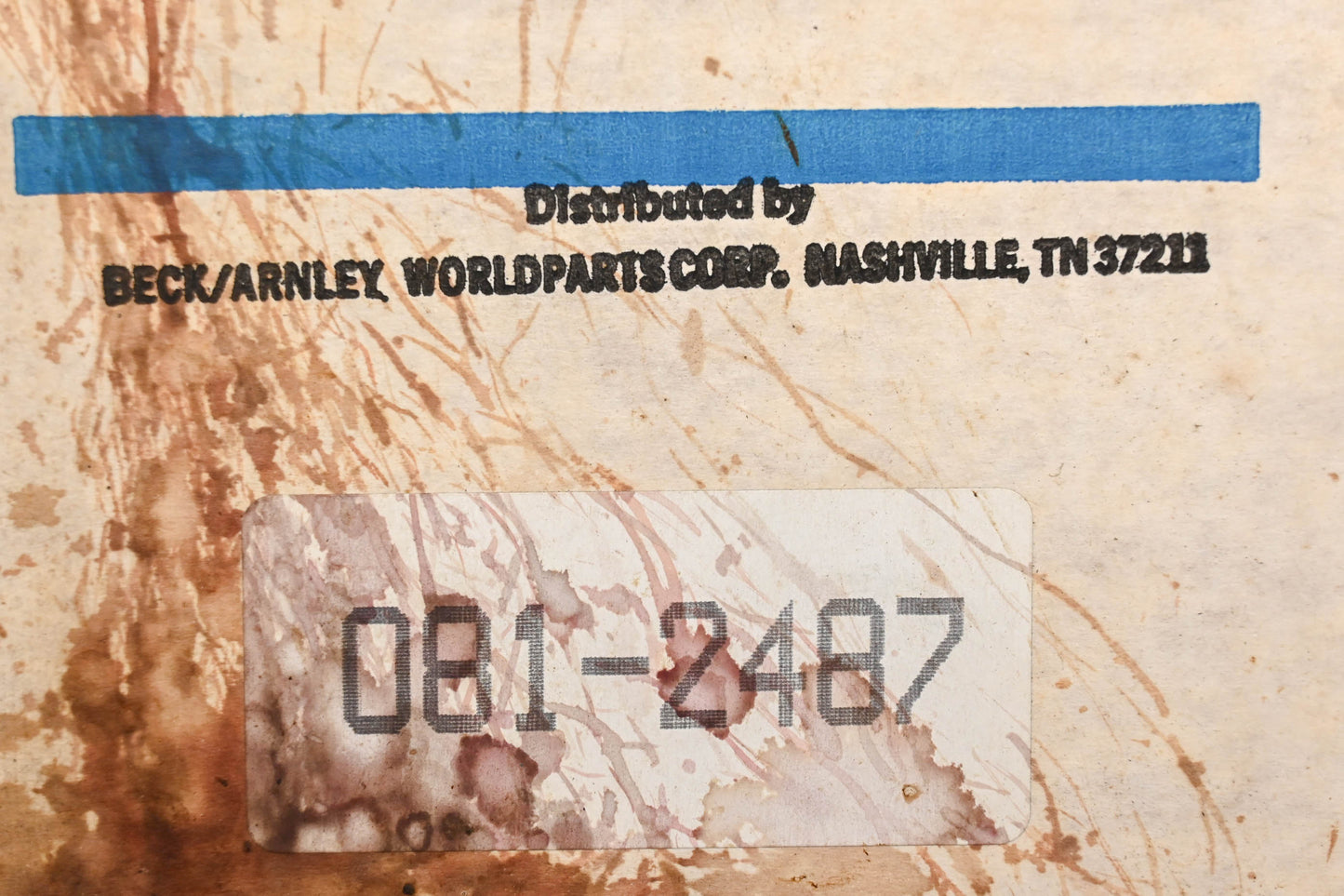 Beck/Arnley 081-2487 Remanufactured Drum Brake Shoe Kit NOS