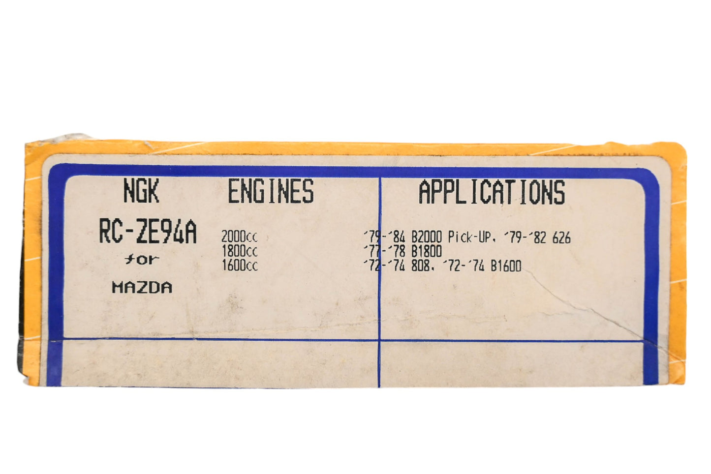 NGK RC-ZE94A Mazda Spark Plug Wire Kit NOS