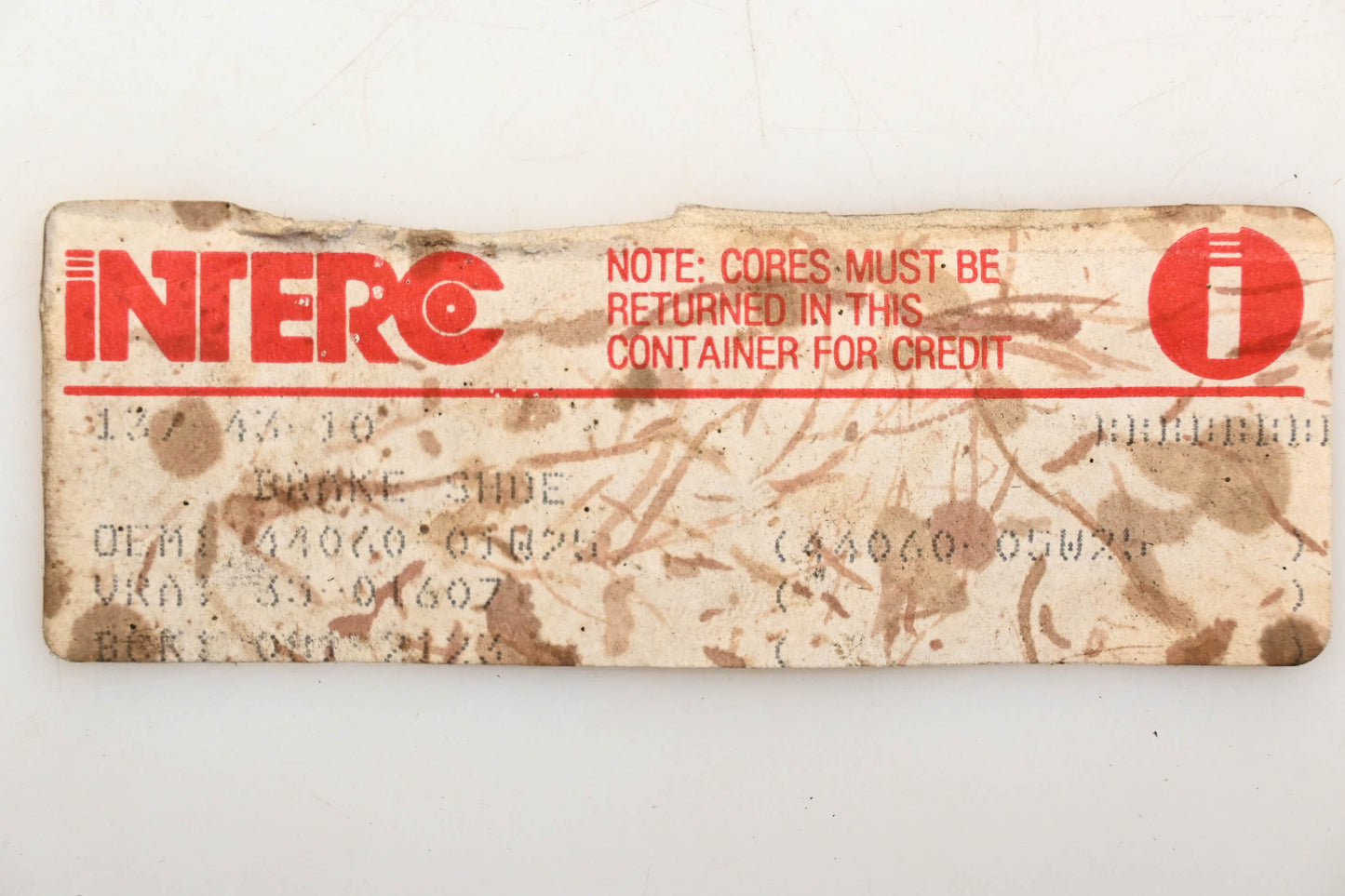 Interco 081-2123, 35-01607, 44060-01075 Remanufactured Drum Brake Shoe Kit NOS