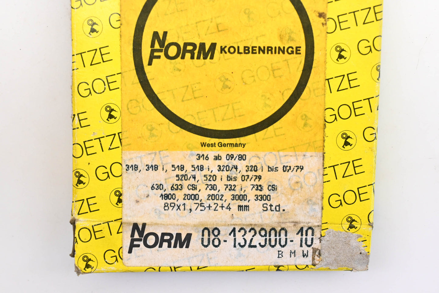 Goetze 08-132900-10 Piston Ring Kit NOS