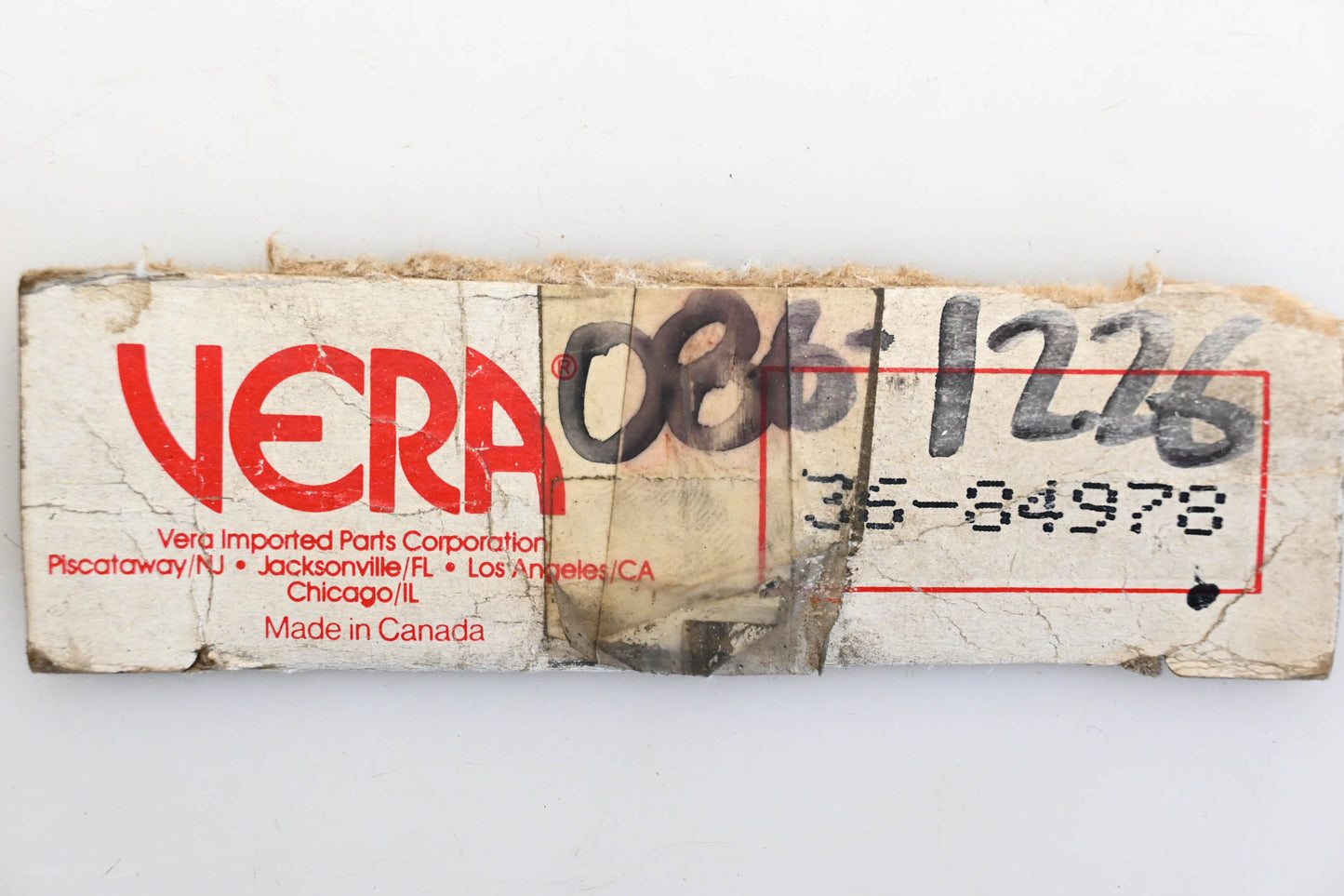 Vera 086-1226, 36-84978 Premium LT Disc Brake Pad Kit NOS