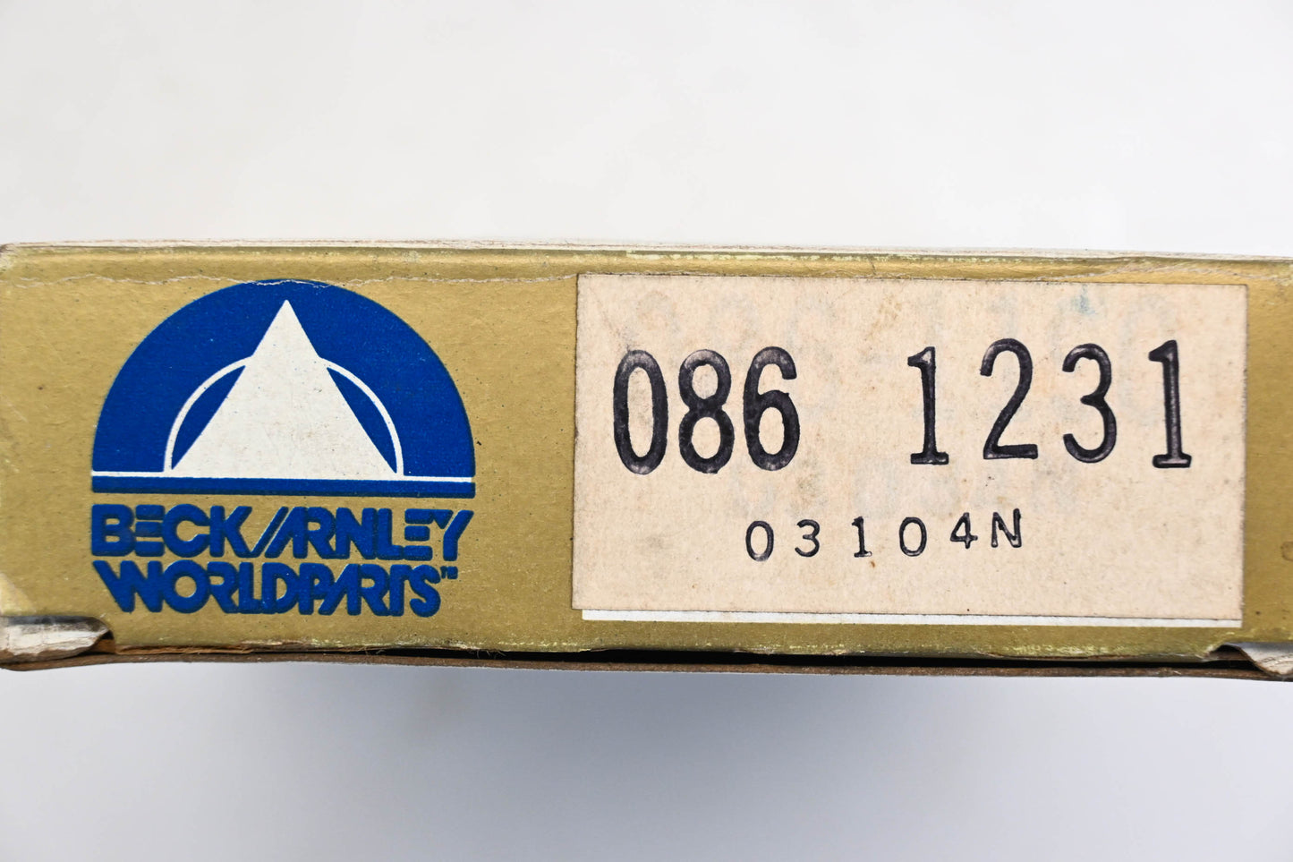 Beck/Arnley 086-1231 Super Deluxe Non-Asbestos Disc Brake Pad Kit NOS