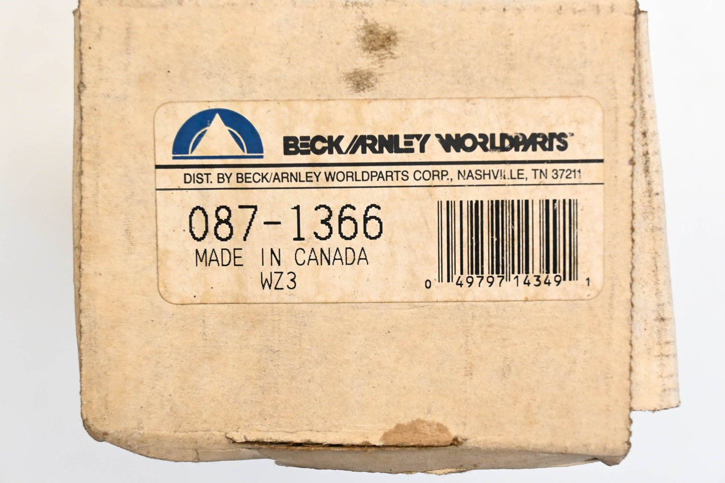 Beck/Arnley 087-1366 Non-Asbestos Disc Brake Pad Kit NOS