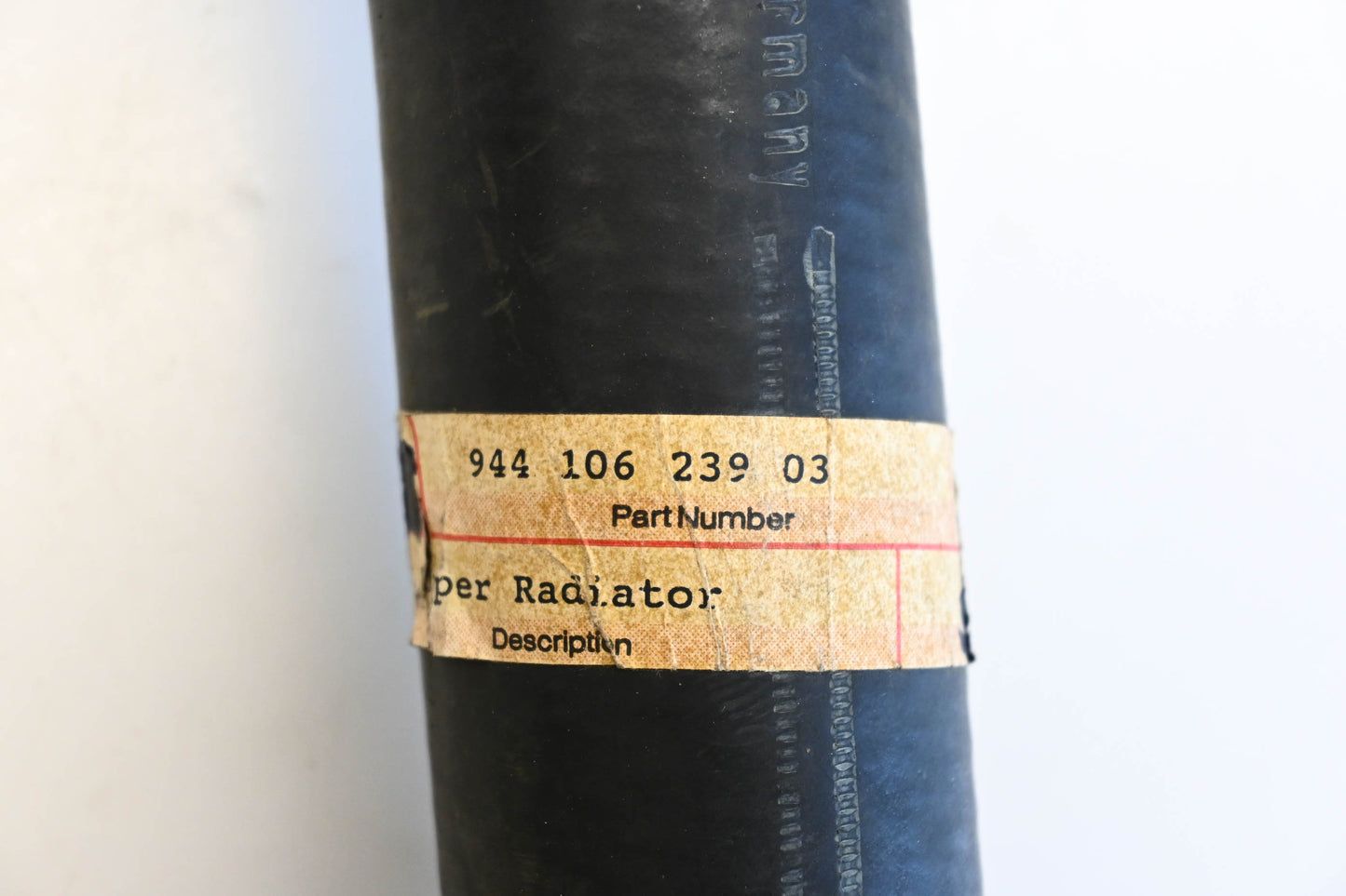 Aftermarket 944 106 239 03, 94410623903 Upper Radiator Hose NOS
