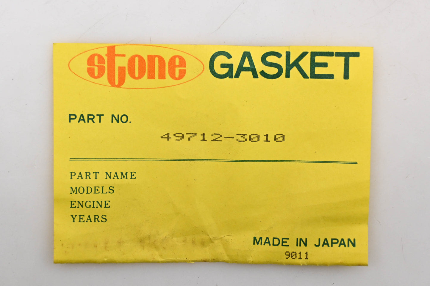 Stone 49712-3010, HS 21205 PT-1 Subaru Engine Gasket Kit NOS