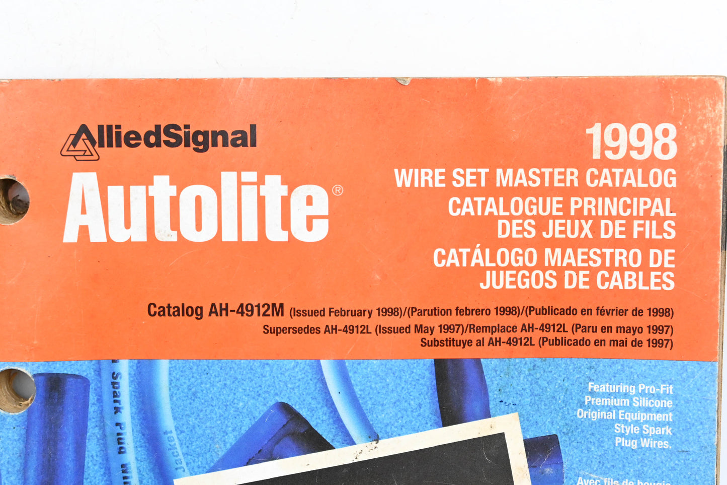 Autolite AH-4912M, AH-4912L 1998 Wire Set Master Catalog