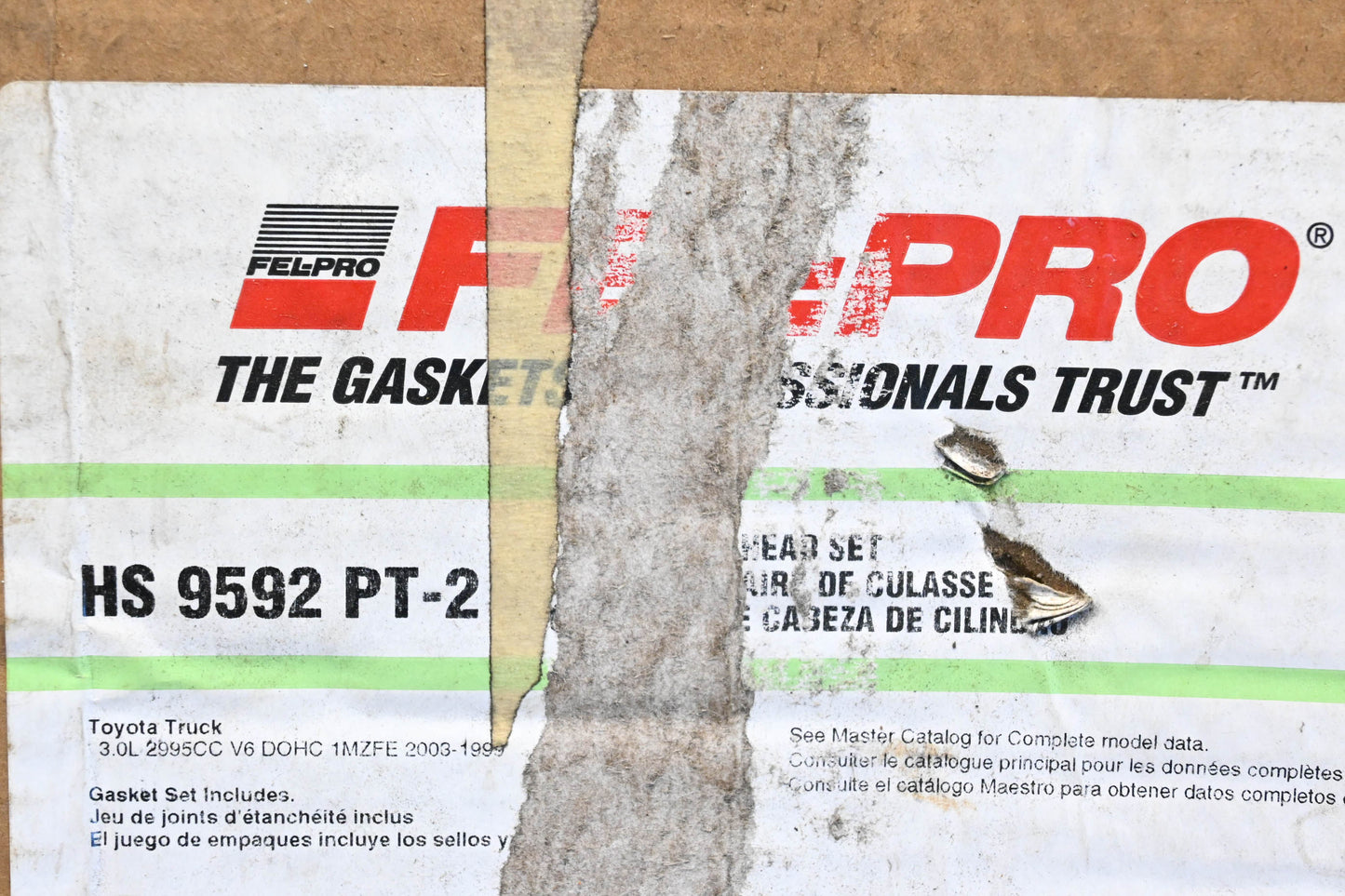 Fel-Pro HS 9592 PT-2 Toyota Head Gasket Kit NOS