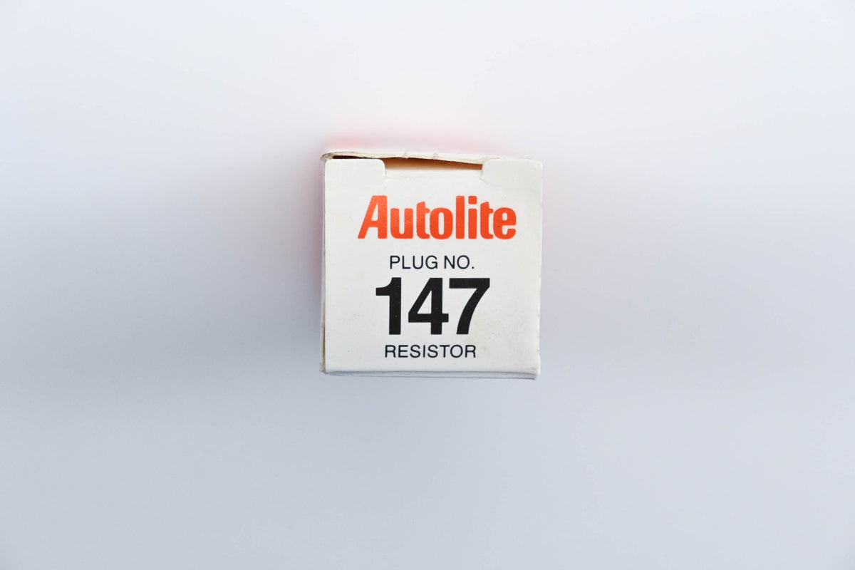 Autolite 147 Copper Core Resistor Spark Plugs Qty 4 NOS