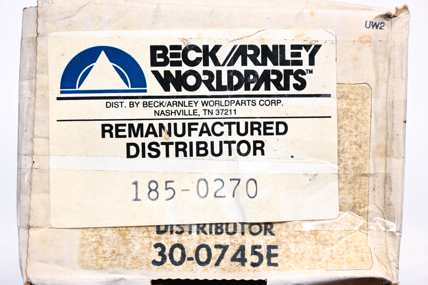 Beck Arnley 185-0270, 30-0745E Remanufactured Distributor