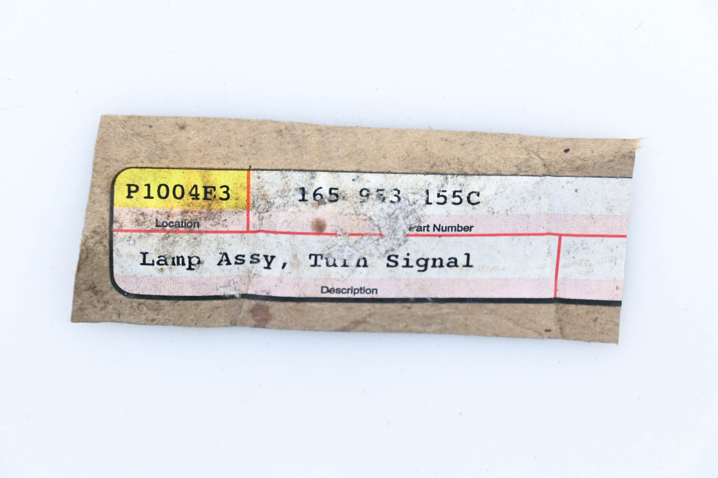 Aftermarket 165 953 155C Front Left Turn Signal Lense Assembly NOS
