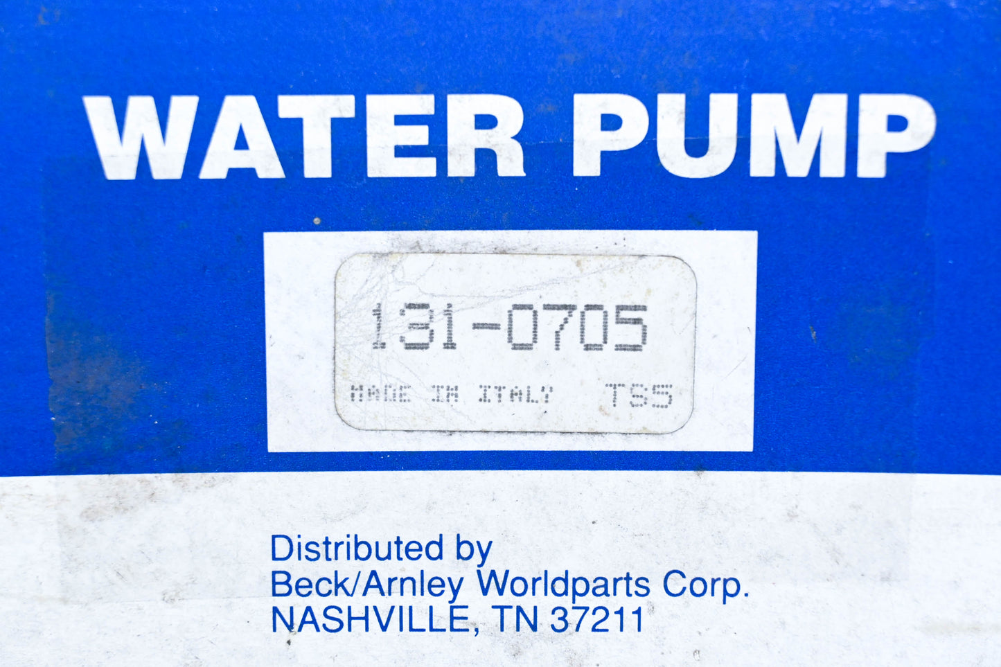 Beck Arnley 131-0705 Water Pump Kit NOS