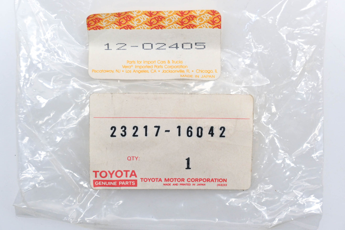 Vera 23217-16042, 12-02405 Toyota Fuel Pump Filter NOS
