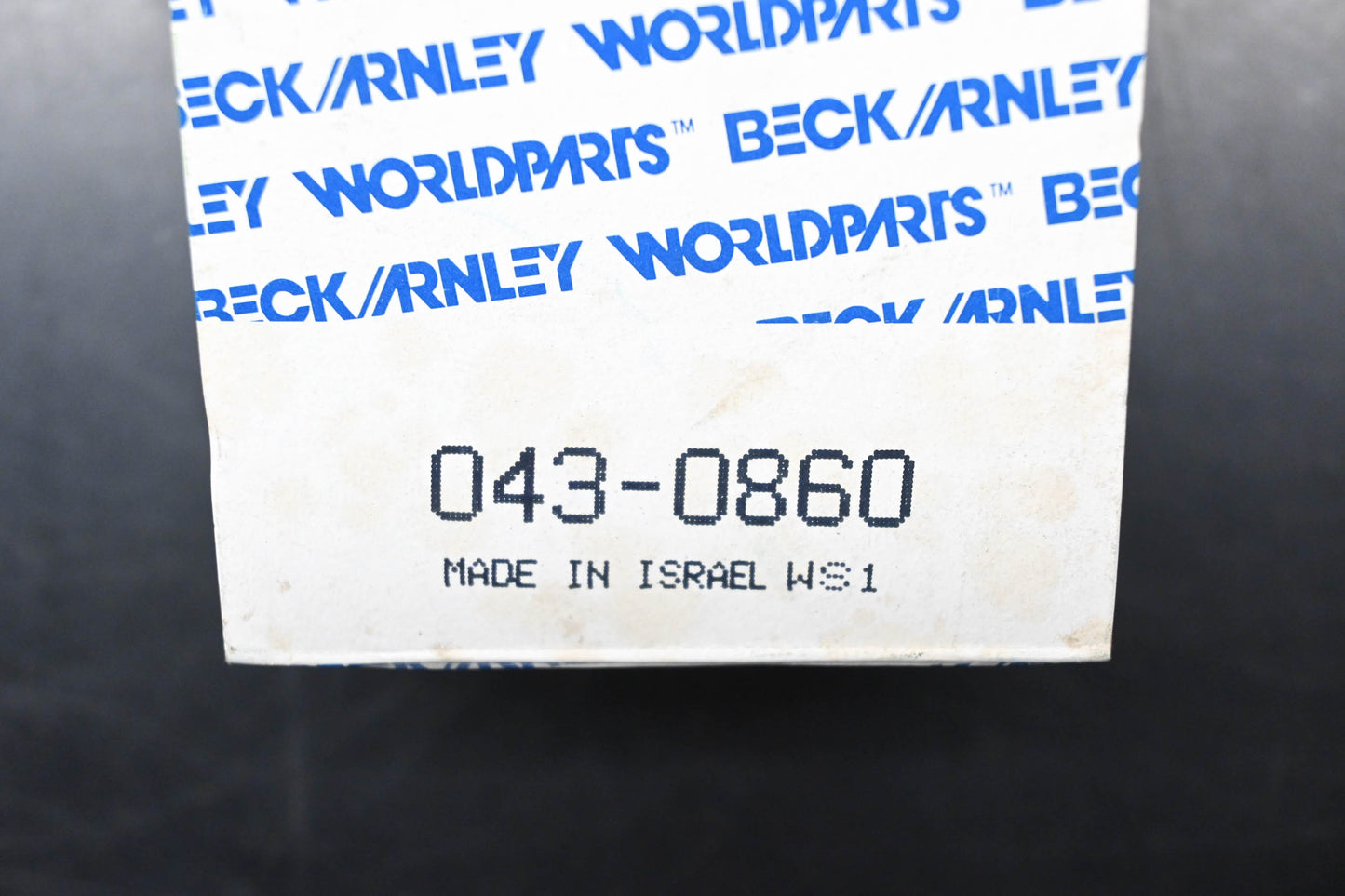 Beck/Arnley 043-0860 Fuel Filter NOS