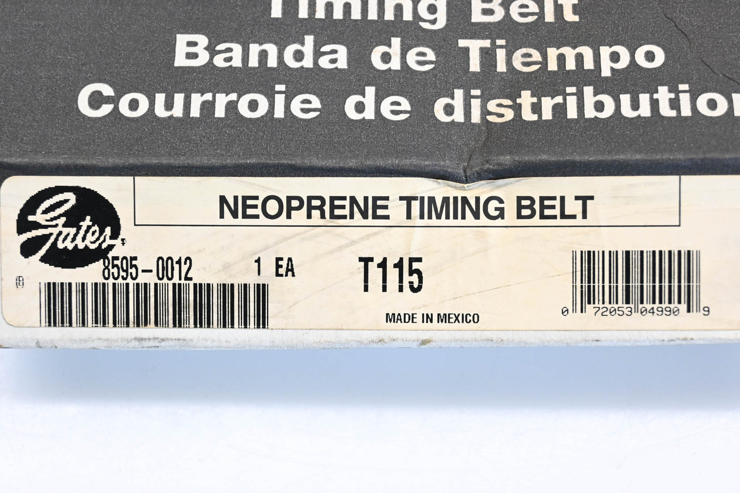 Gates T115, 115 Neoprene Timing Belt NOS