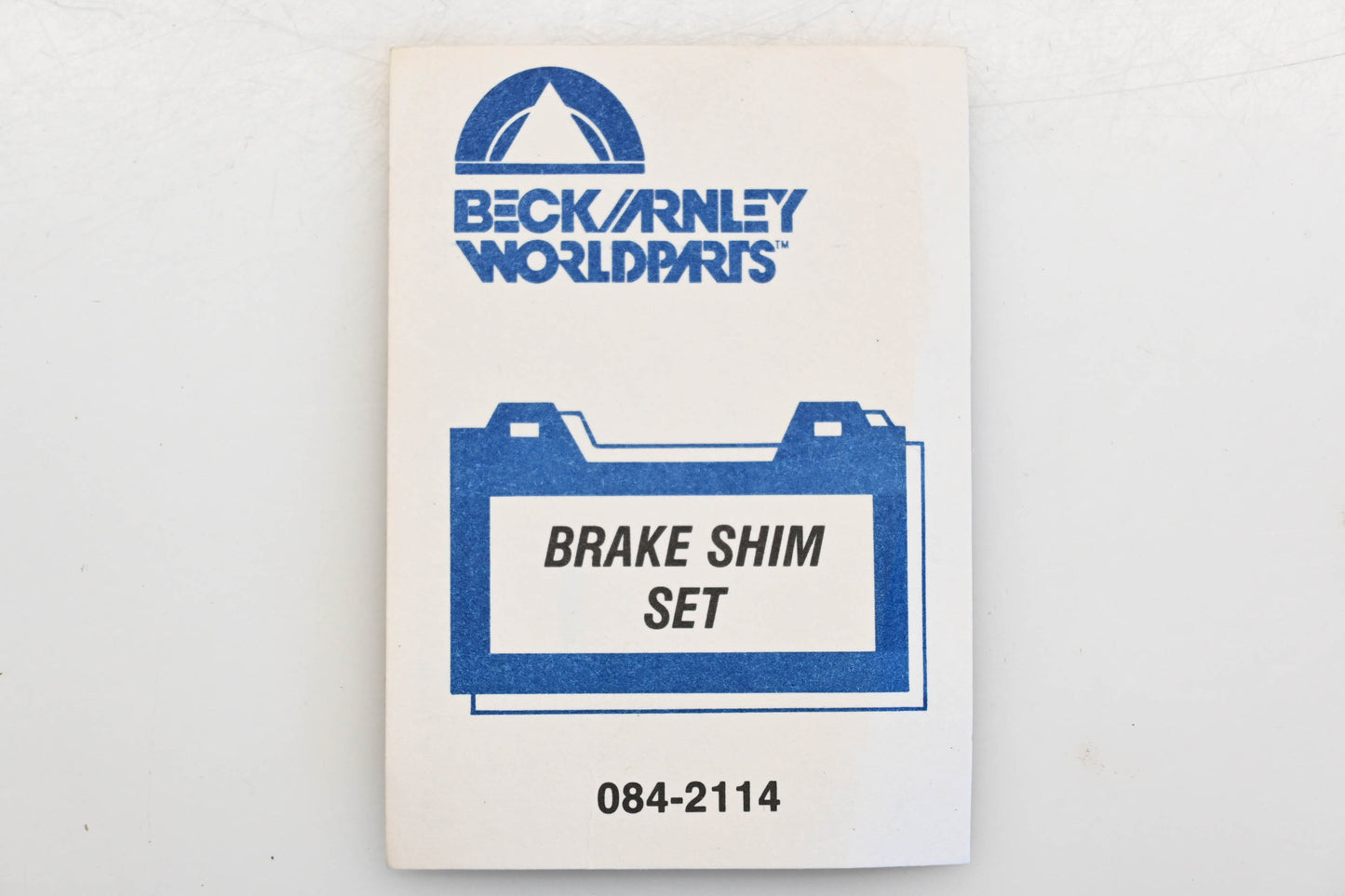 Beck/Arnley 084-2114 Brake Pad Shim Kit NOS