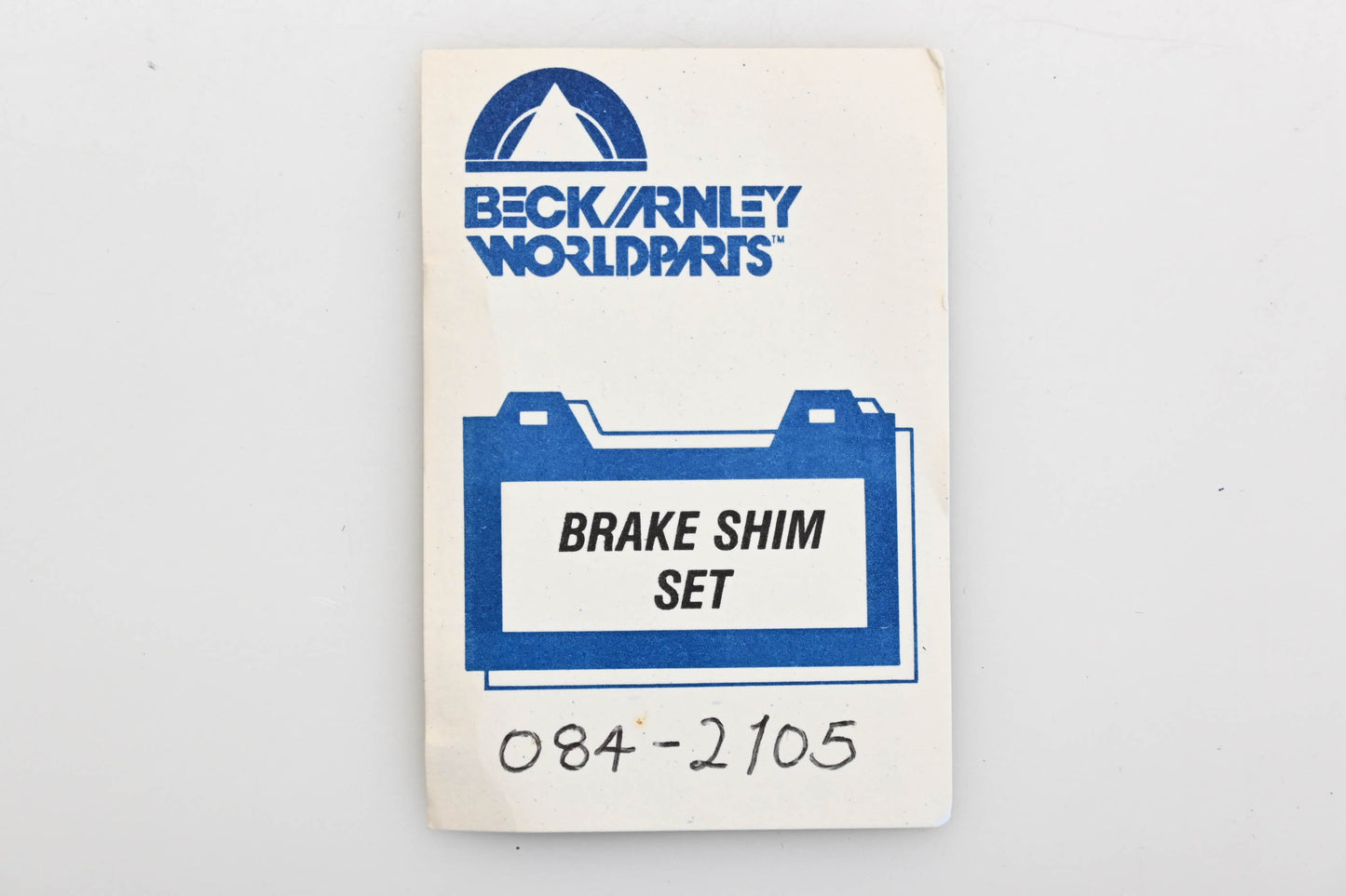Beck/Arnley 084-2105 Brake Pad Shim Kit NOS