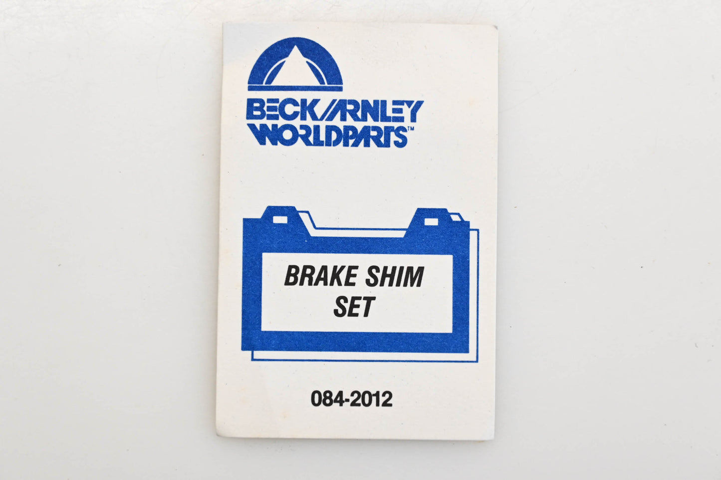 Beck/Arnley 084-2012 Brake Pad Shim Kit NOS