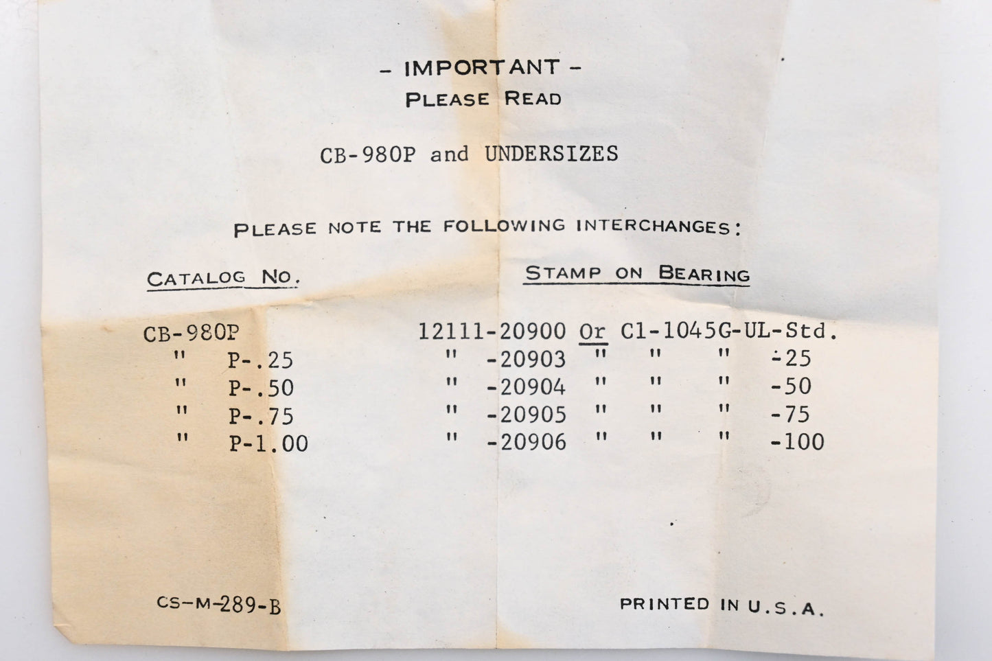 Beck/Arnley Connecting Rod Bearing Kit NOS