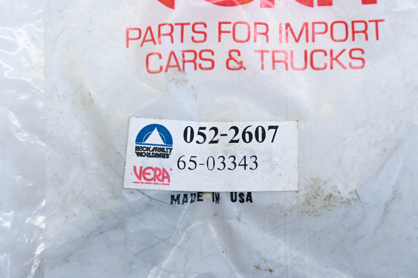 Vera Rear Main Seal NOS