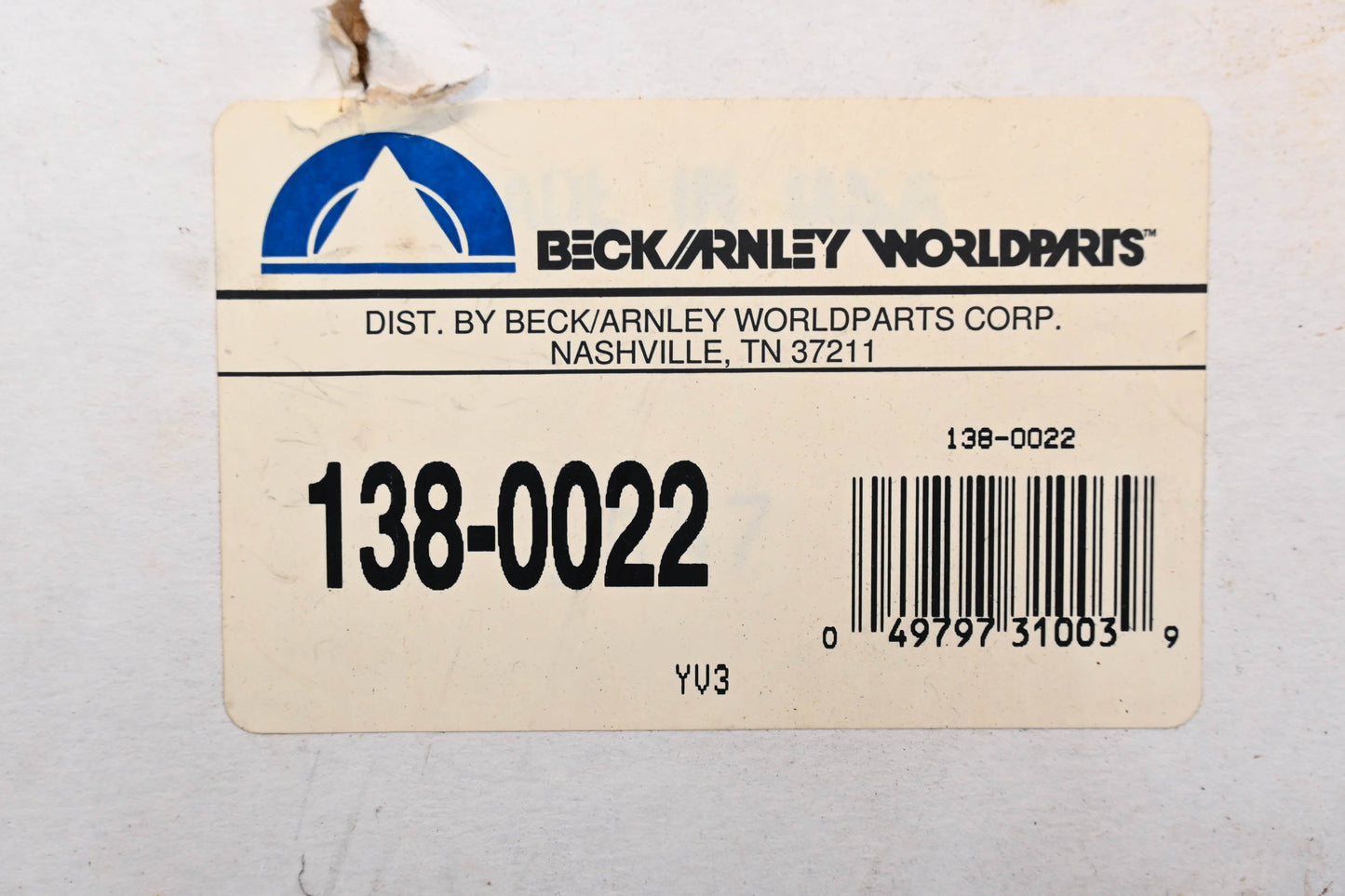 Beck/Arnley 138-0022 Remanufactured HVAC Blower Motor NOS