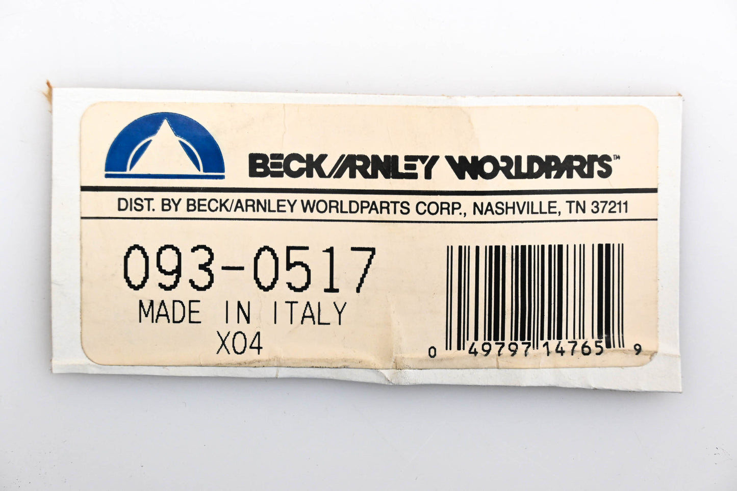 Beck/Arnley 093-0517 Clutch Cable NOS