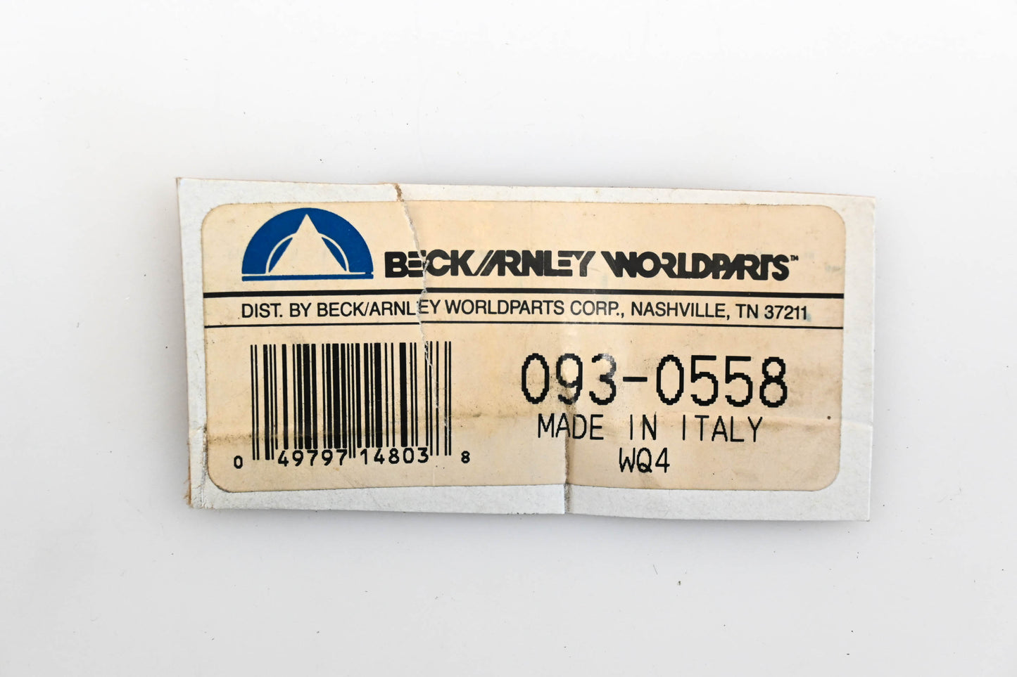 Beck/Arnley 093-0558 Clutch Cable NOS